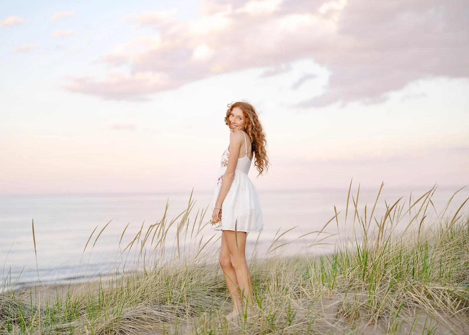 Senior session in Duluth Minnesota at Sunset