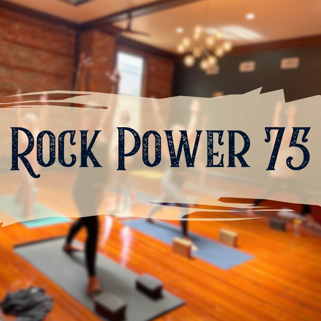 Get ready to sweat, strengthen, and flow to the rhythm of rock! This 75-minute power yoga class is designed to challenge your body and energize your spirit with dynamic sequences, strength-building postures, and a fiery pace. Set to an electrifying