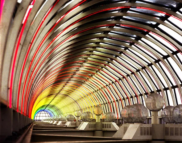 Michael Hayden. Arc en Ciel, 1978, at Yorkdale Station. Photo by Michel Proulx