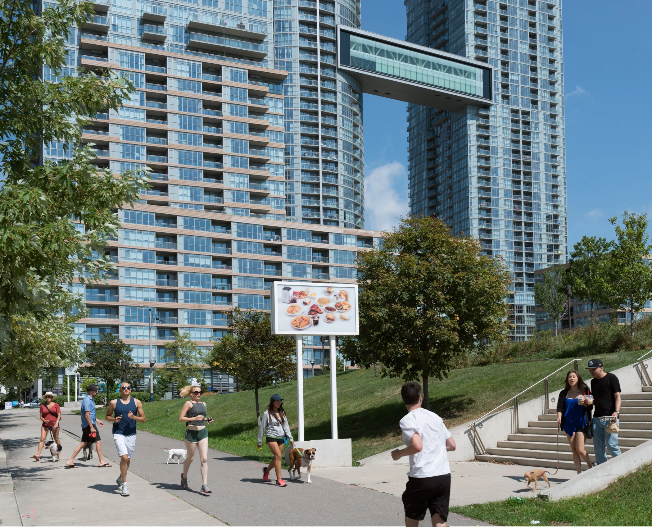 Terry Fox Miracle Mile by Douglas Coupland, CityPlace, Toronto, 2009. Photo By: Matthew Monteith, 2015.