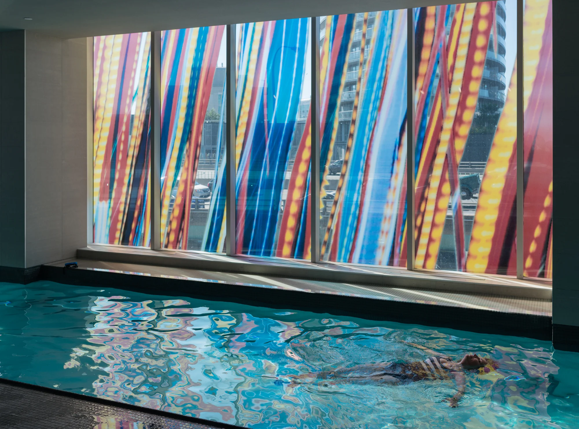 Gardiner Streams by Katherine Harvey, CityPlace, Toronto, 2013. Photo By: Matthew Monteith, 2015.