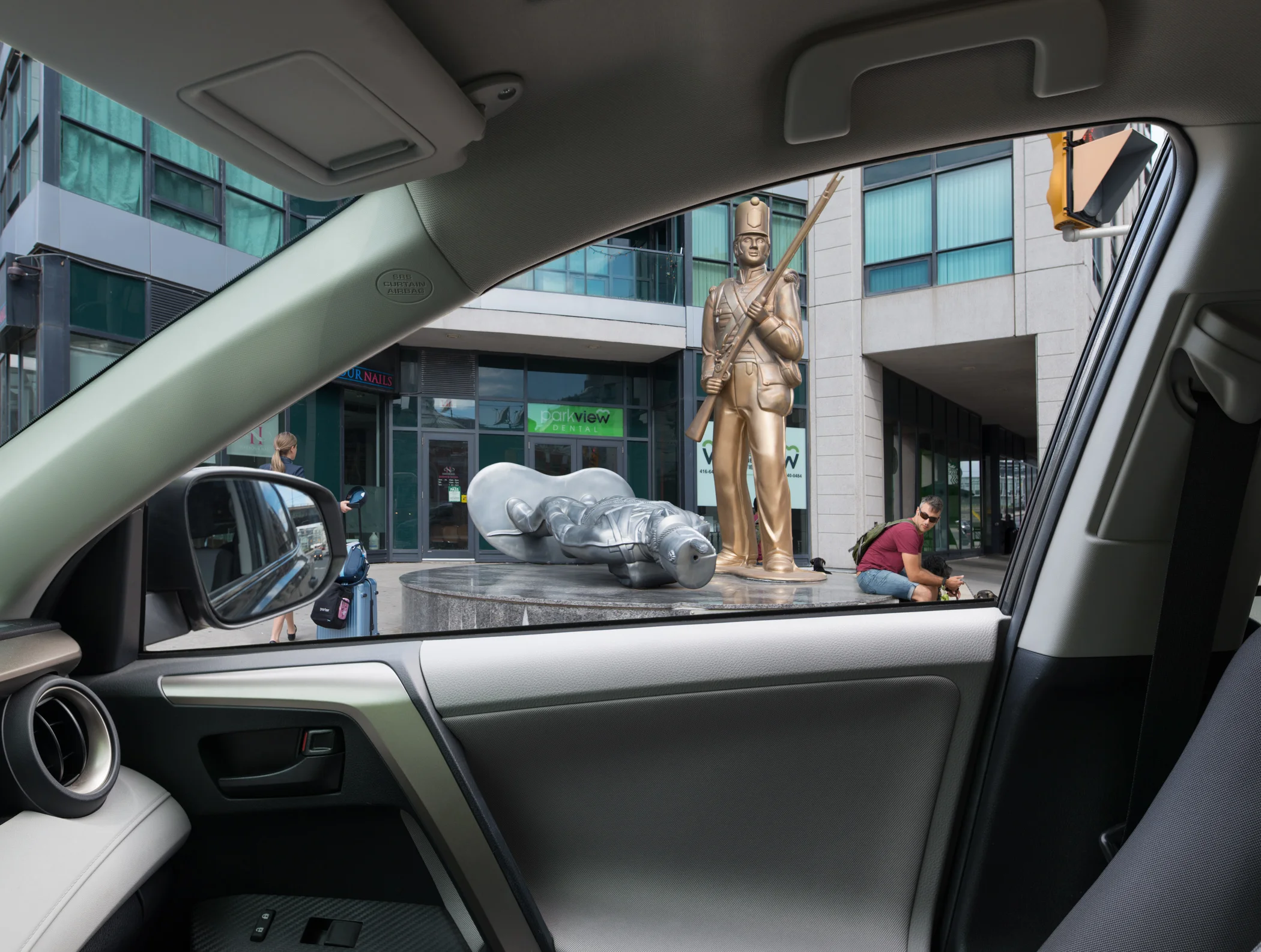 Monument to the War of 1812 by Douglas Coupland, The Malibou Condos, Toronto, 2003. Photo By: Matthew Monteith, 2016.