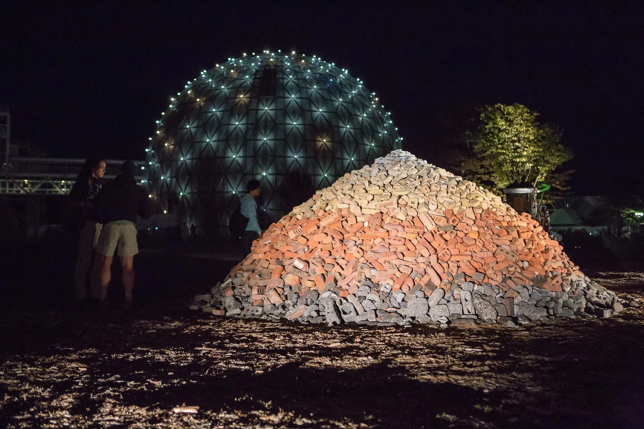 Rubble Pile by Ben Watt-Meyer, presented at in/future . Ontario Place, 2016. Photo by Andrew Williamson.