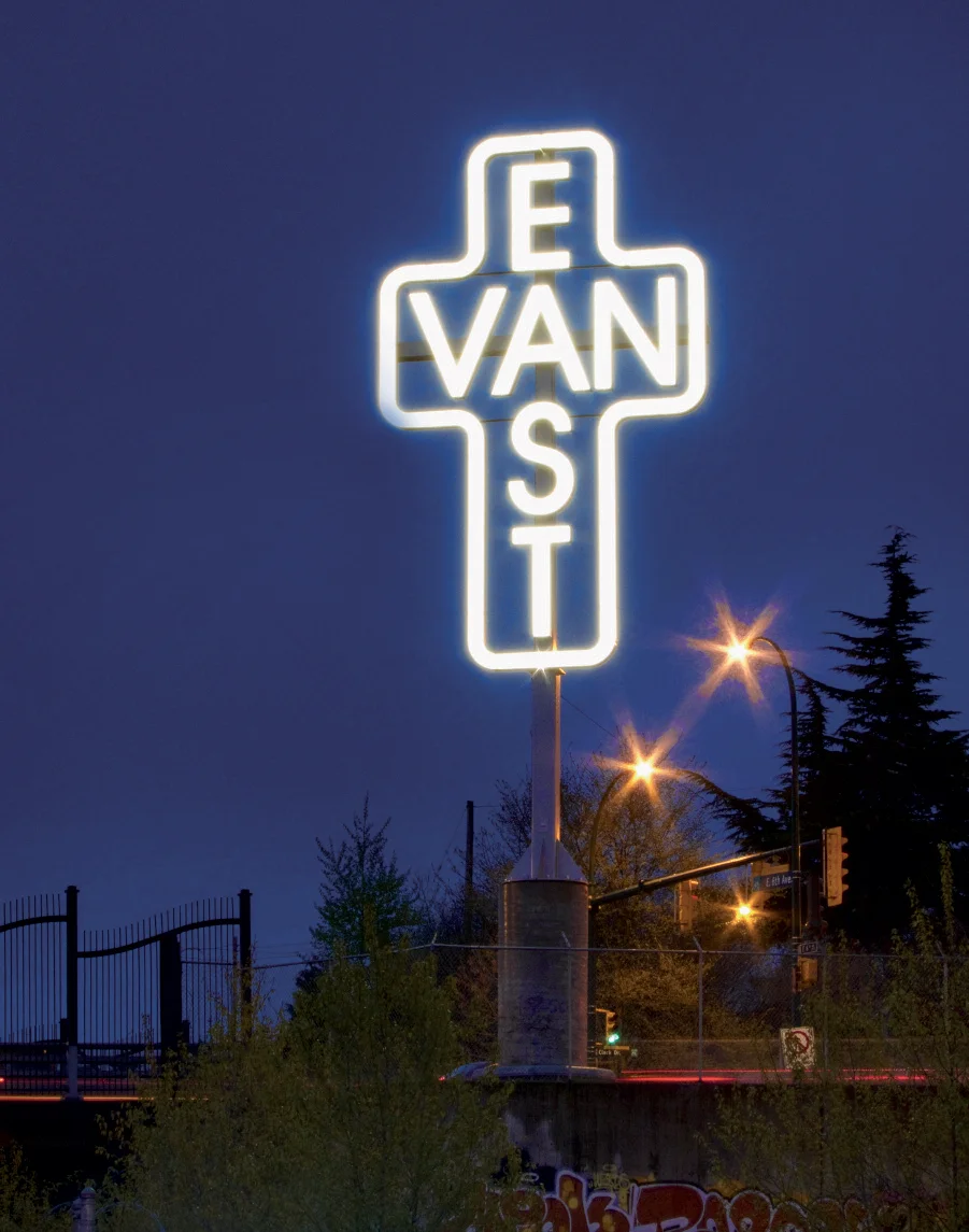 Monument for East Vancouver by Ken Lum, Mapping and Marking program, City of Vancouver, 2010. Photo by Robert Keziere.