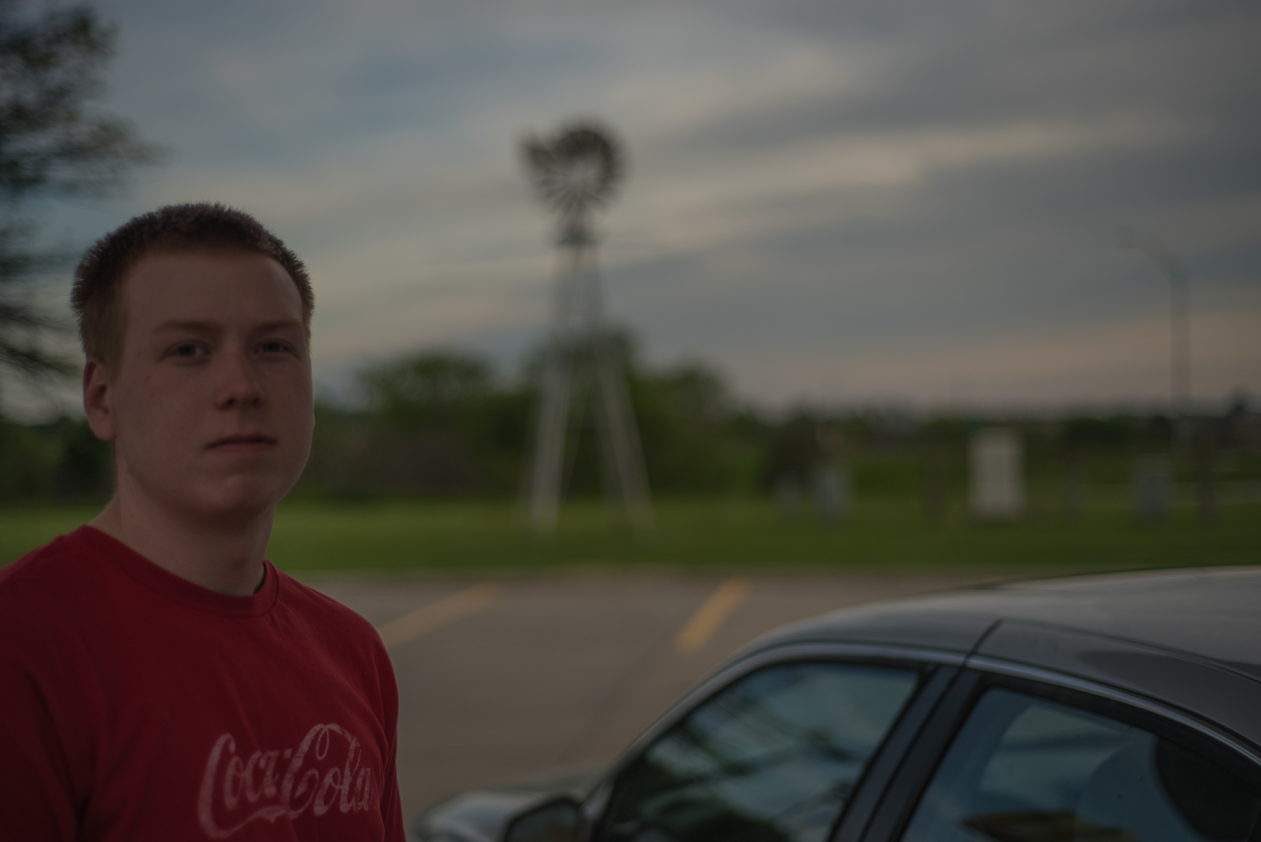  Scoring an internship in New Mexico, this guy was on a trip across the country from Wisconsin to make it to the job on time. This was photographed outside of Des Moines, Iowa.&nbsp; 