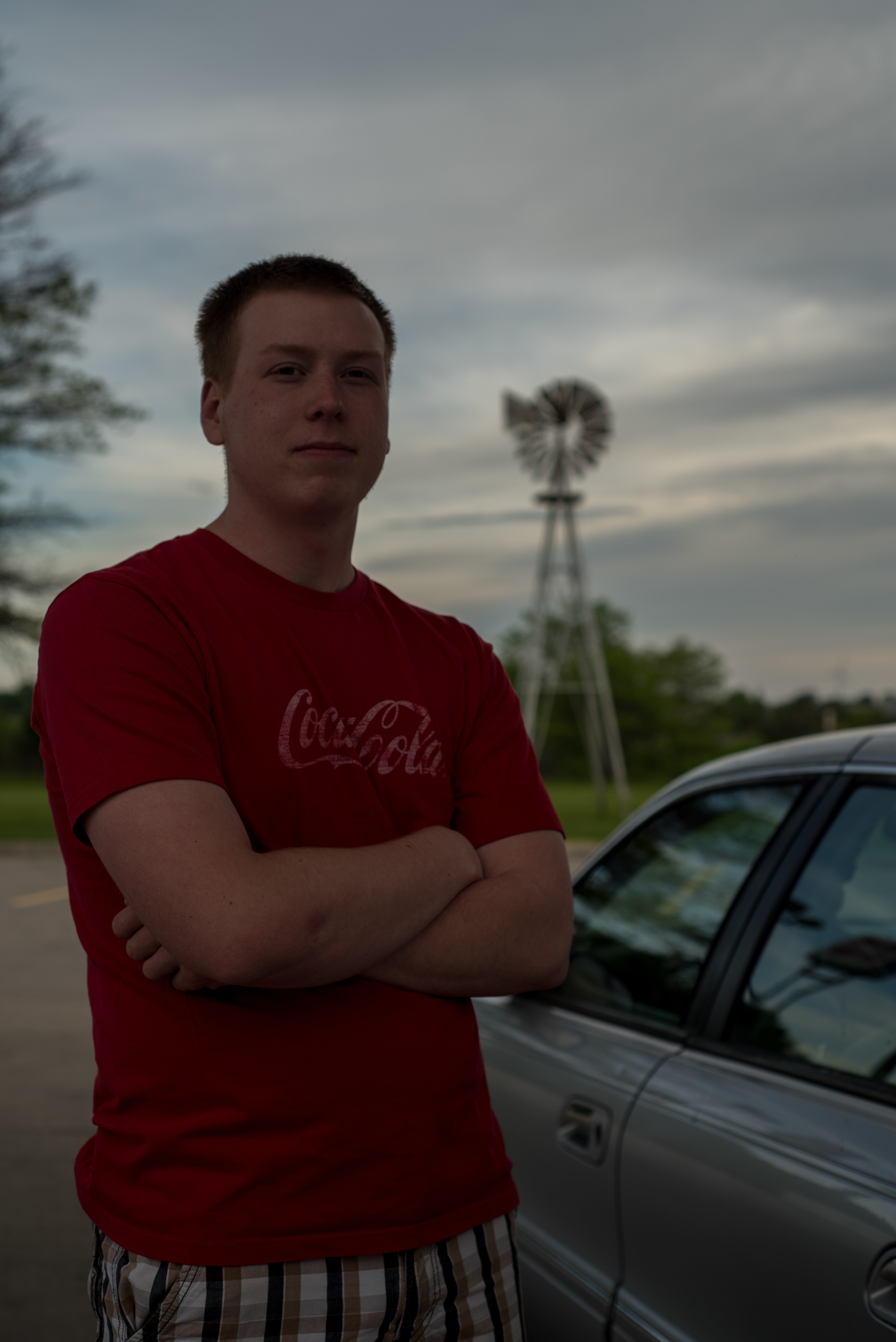  Scoring an internship in New Mexico, this guy was on a trip across the country from Wisconsin to make it to the job on time. This was photographed outside of Des Moines, Iowa.&nbsp; 