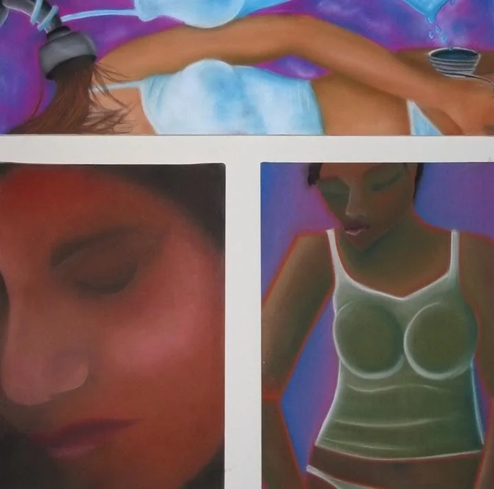 Impressionism, Cubism, Surrealism Study/Pastel on Stretched Paper