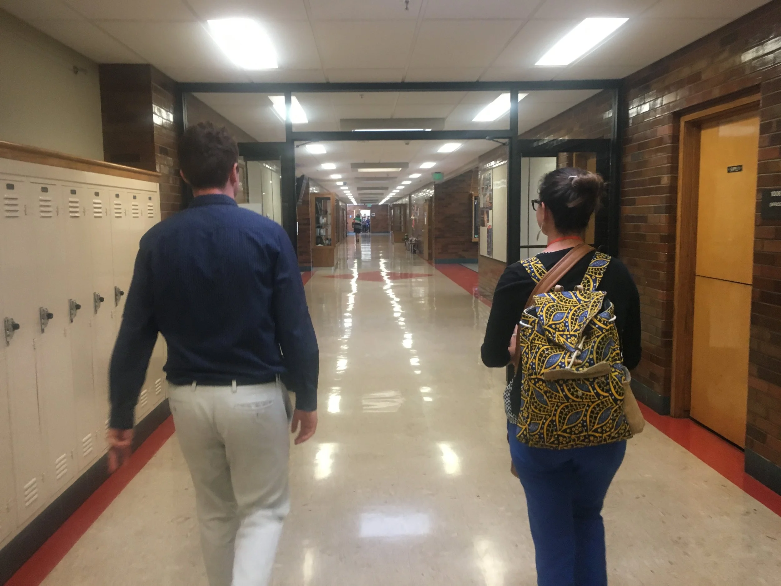 Touring SLCSE Campus on the RE-ENVISION ED #schoolstour