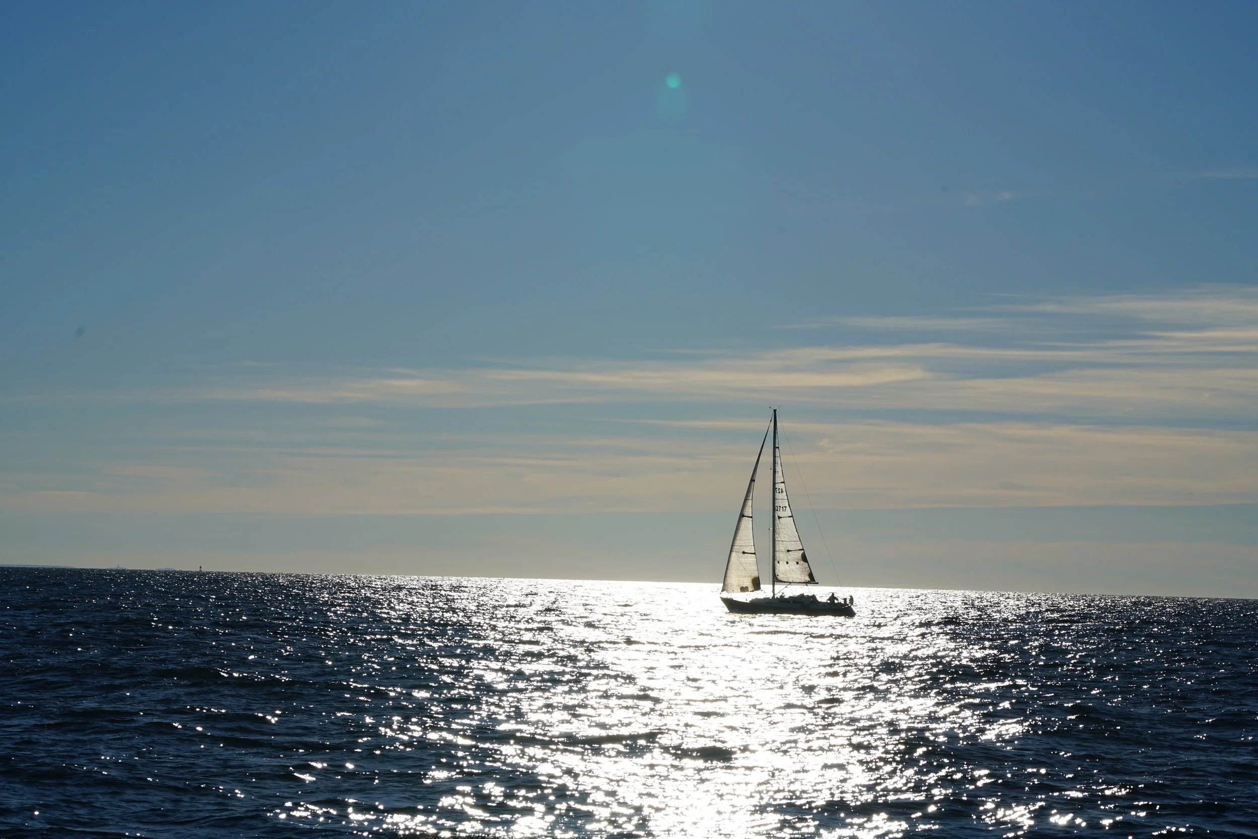 The only other sailboat we saw on on Election Day. I wish I could figure out how to contact the owner and give them the great pics of their boat that I got.