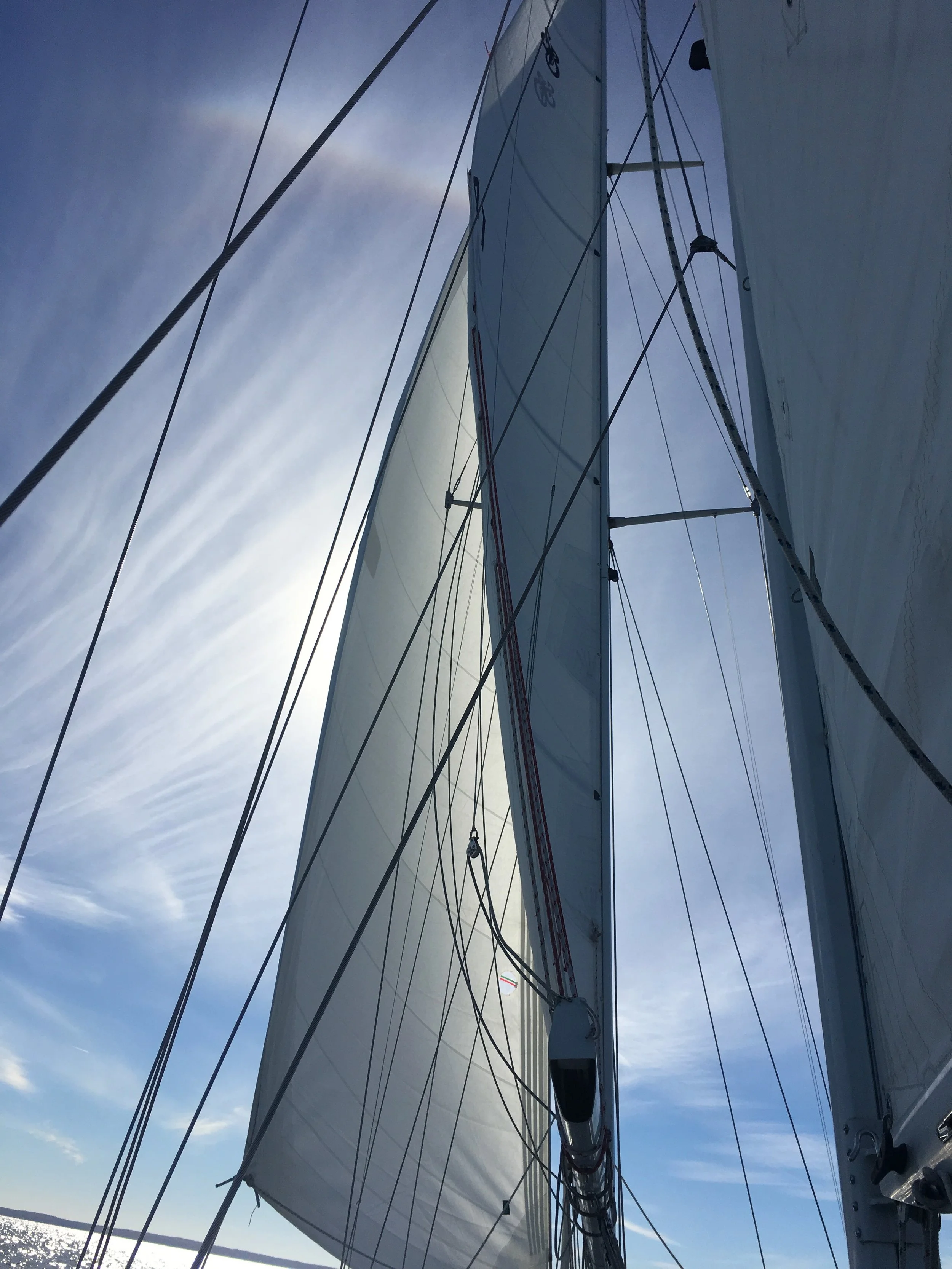 Light wind sailing on Long Island Sound, November 10th, 2016
