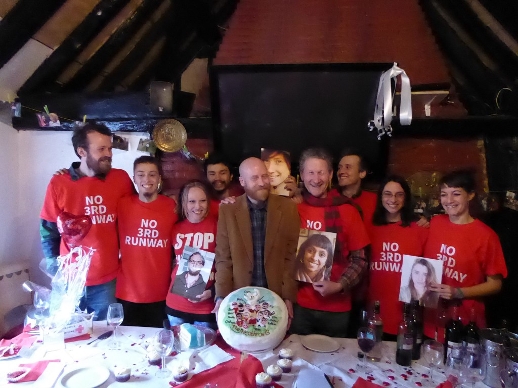 The Heathrow activists in high spirits after receiving such heart-warming support from residents and campaigners.