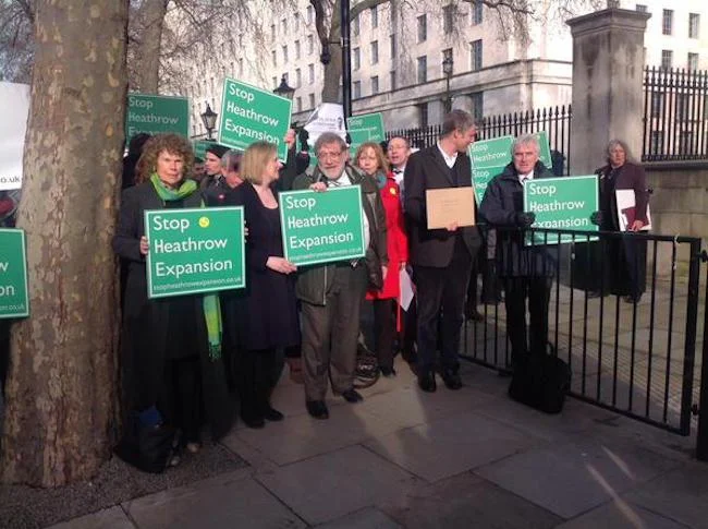 MPs And Campaigners Remind Cameron Of His Runway Pledge