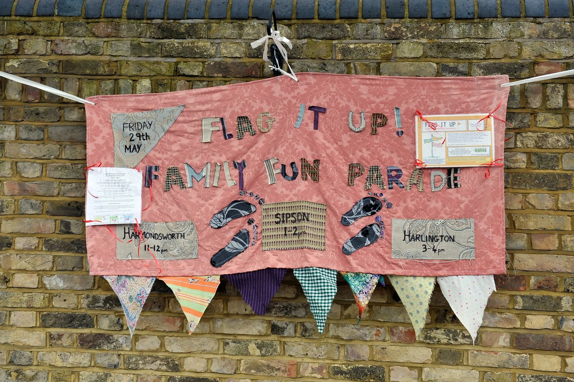 Novel promotional banner showed some excellent sewing skills
