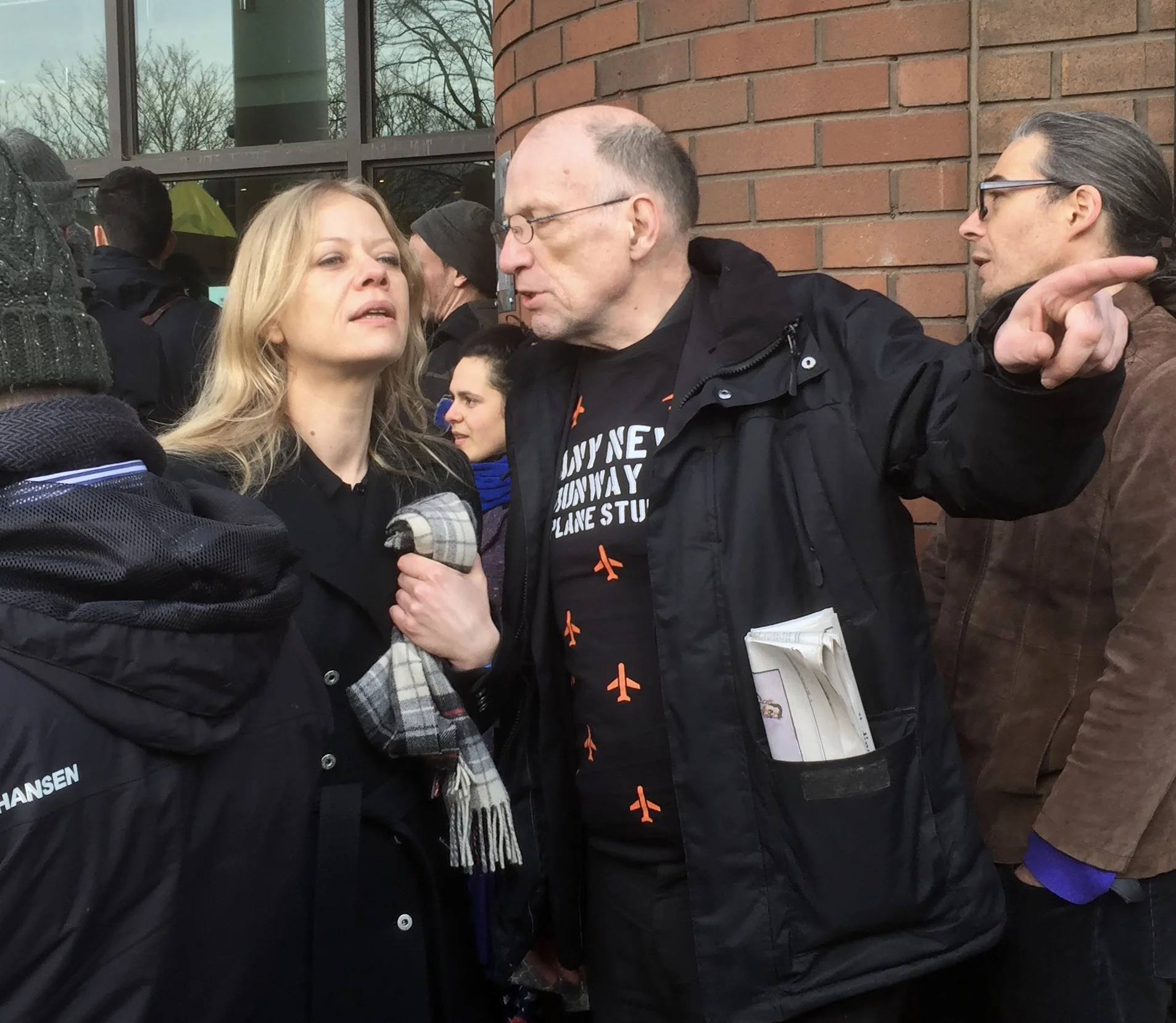 Green Party Mayoral candidate Sian Berry with Hacan’s John Stewart.
