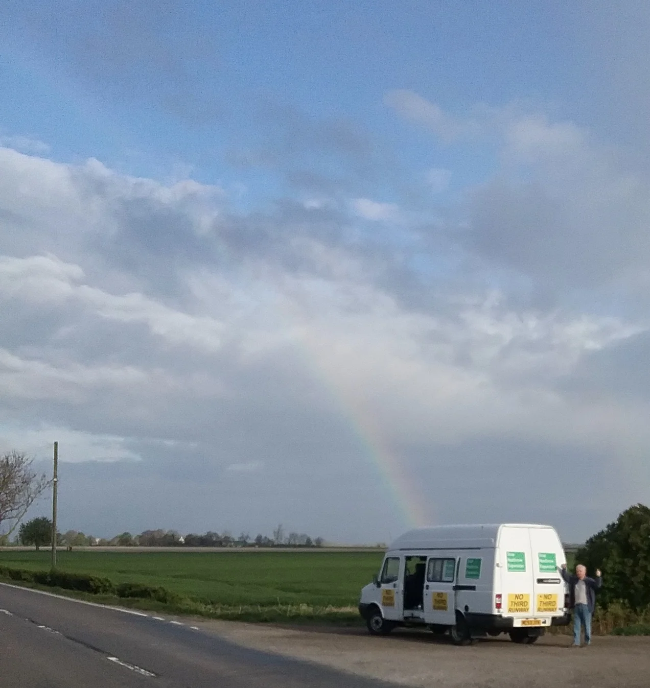 At the end of the rainbow - Ray and the support van