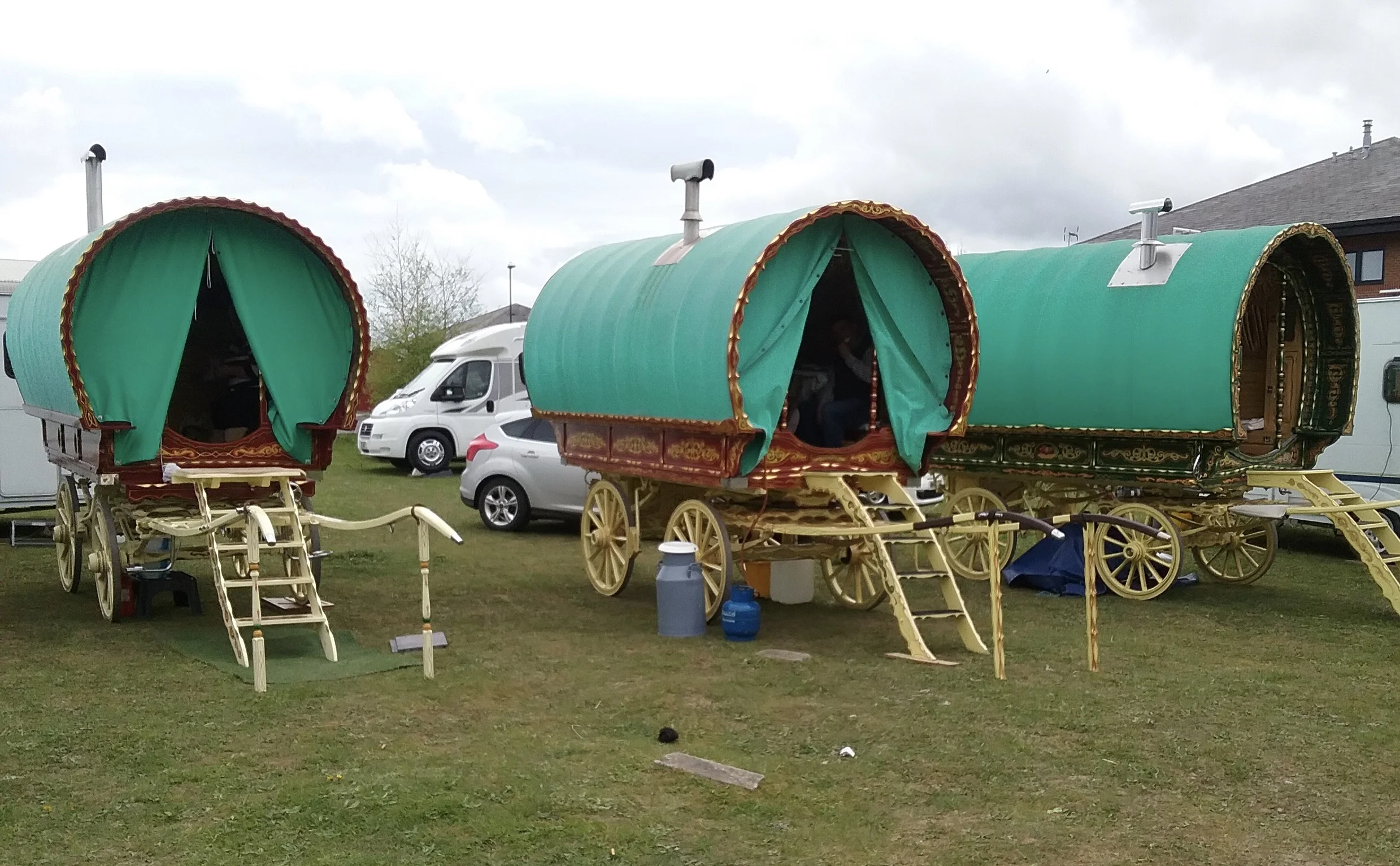 Reminds us of the Climate Rush campaign in 2009. Not quite as comfy as the van. 