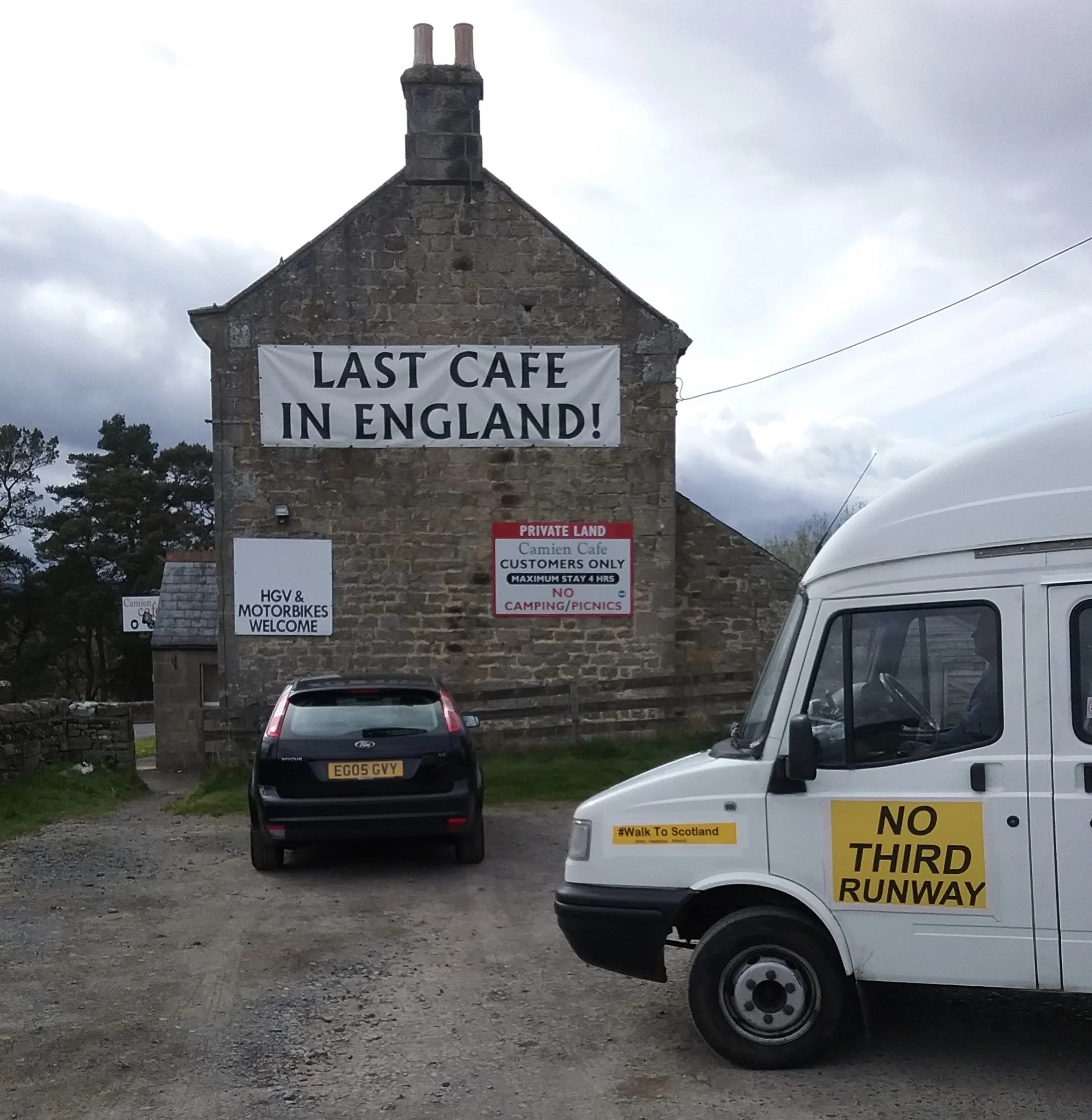 On the A68 - Camien Cafe, Rochester, Northumberland National Park