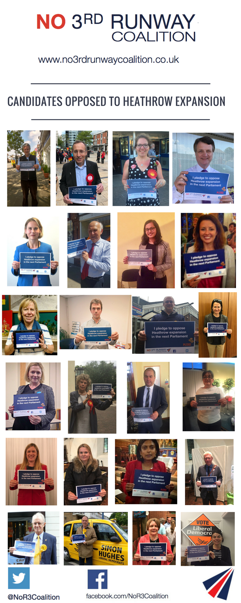 Dozens of election candidates support our campaign to stop Heathrow expansion!