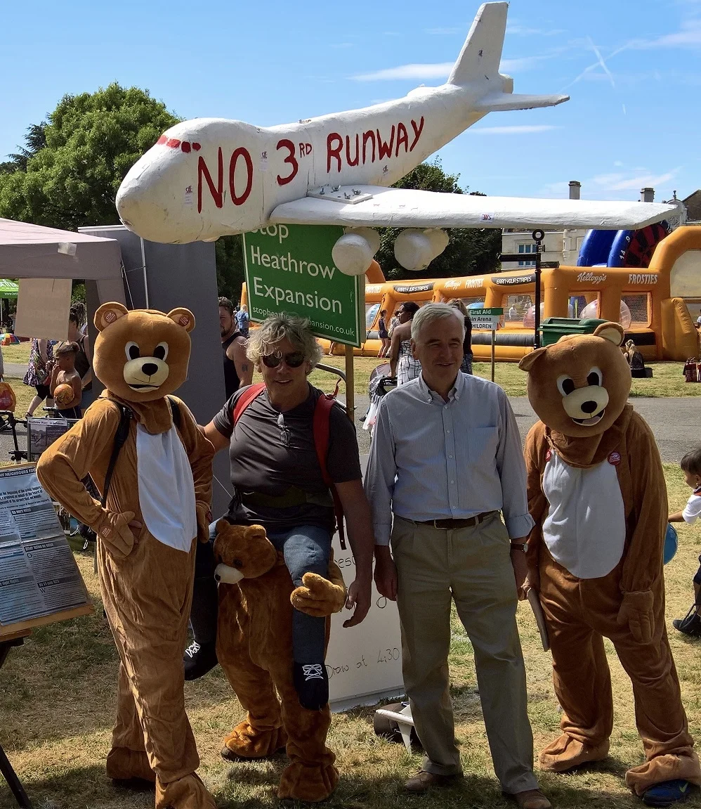 Highlighting the need to prioritise the bare necessities of life - with John McDonnell MP at the Hayes Carnival this summer.