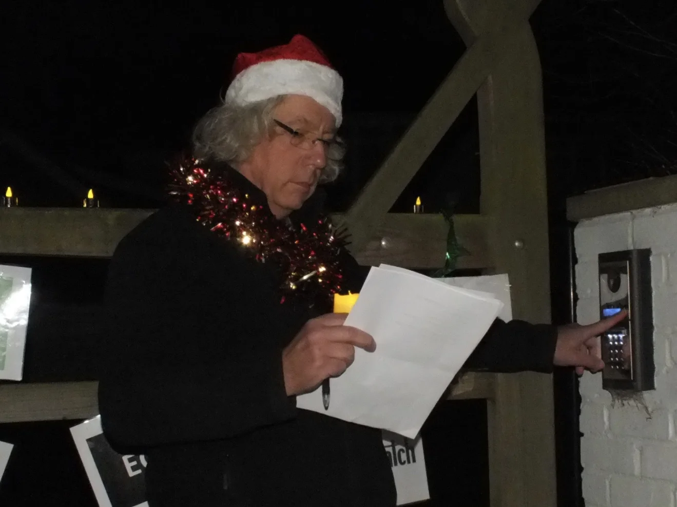 Not even someone looking like Santa's helper can get a response from the Grumpy Graylings