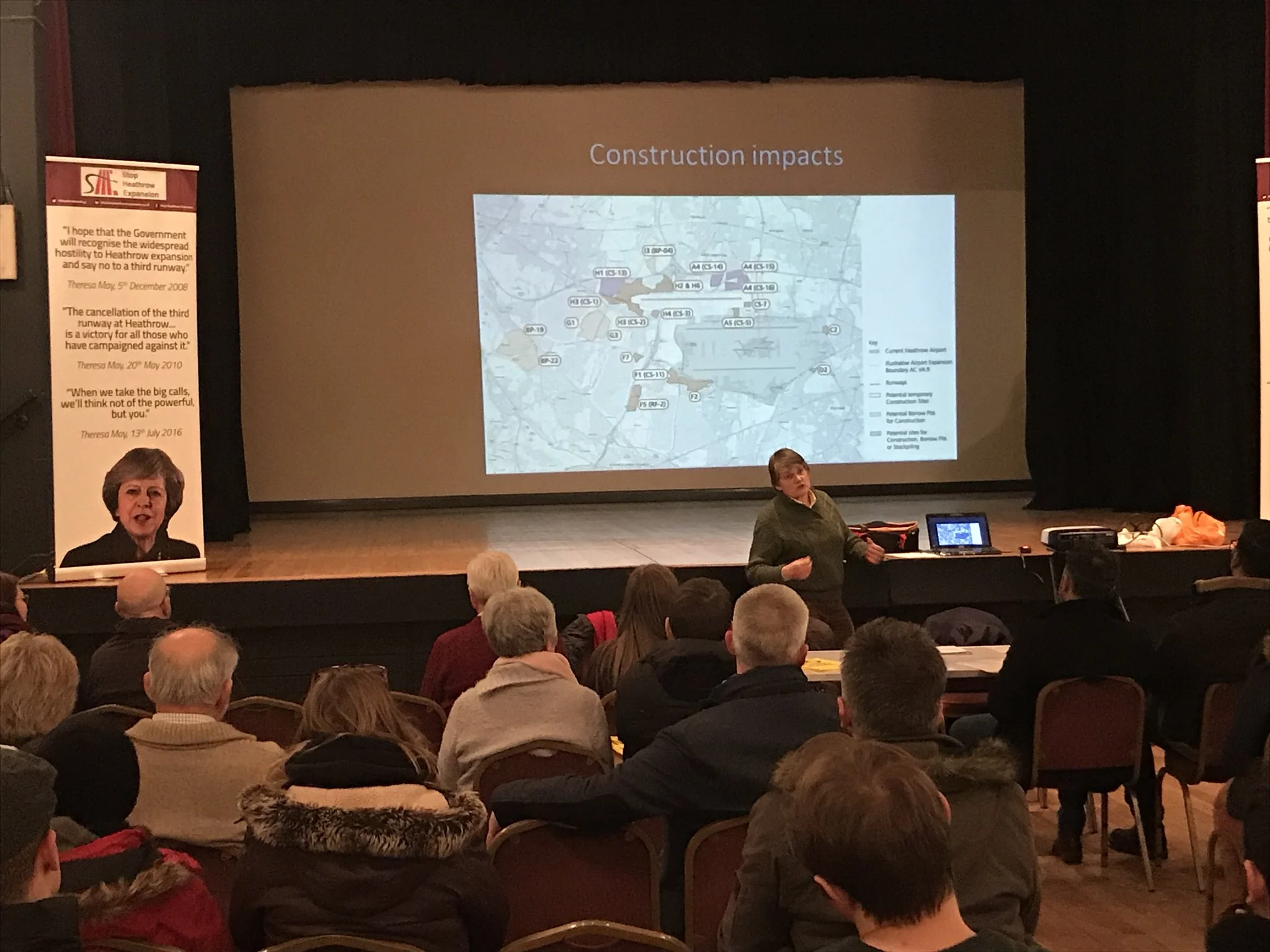 Justine Bayley (SHE) gives many West Drayton residents their first view of development sites