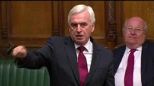 Hayes and Harlington MP John McDonnell MP argues passionately against expansion during the debate before the vote. (Behind him, Mike Gapes for Ilford South grinned and ignored his pleas. He voted for the runway.)