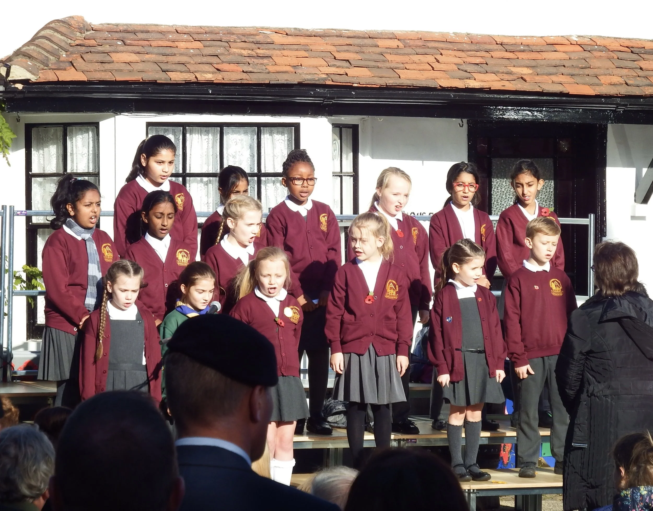 A performance by children from Harmondsworth Primary School