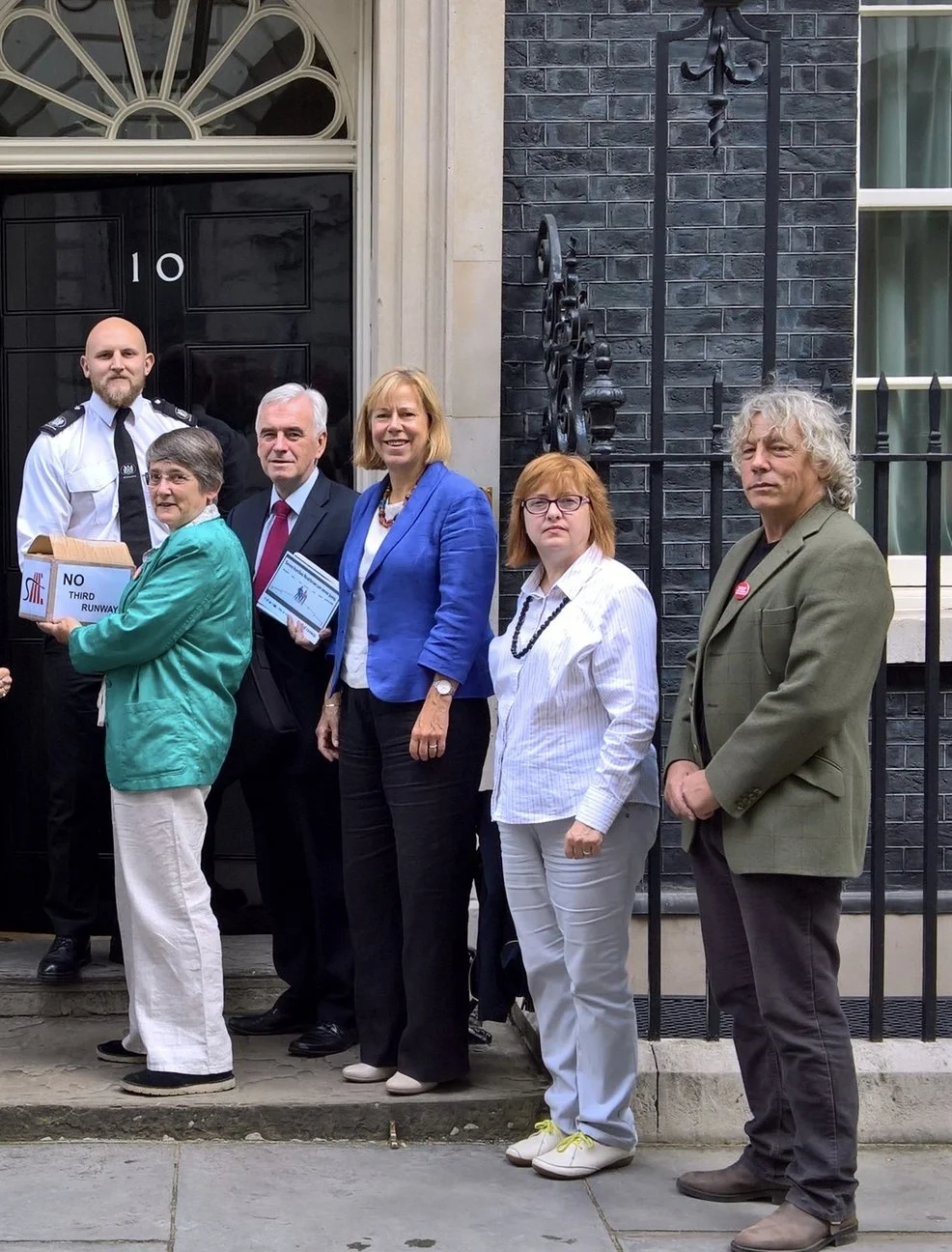 Petition cards delivered to Downing Street