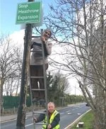 Replacing Lamppost signs
