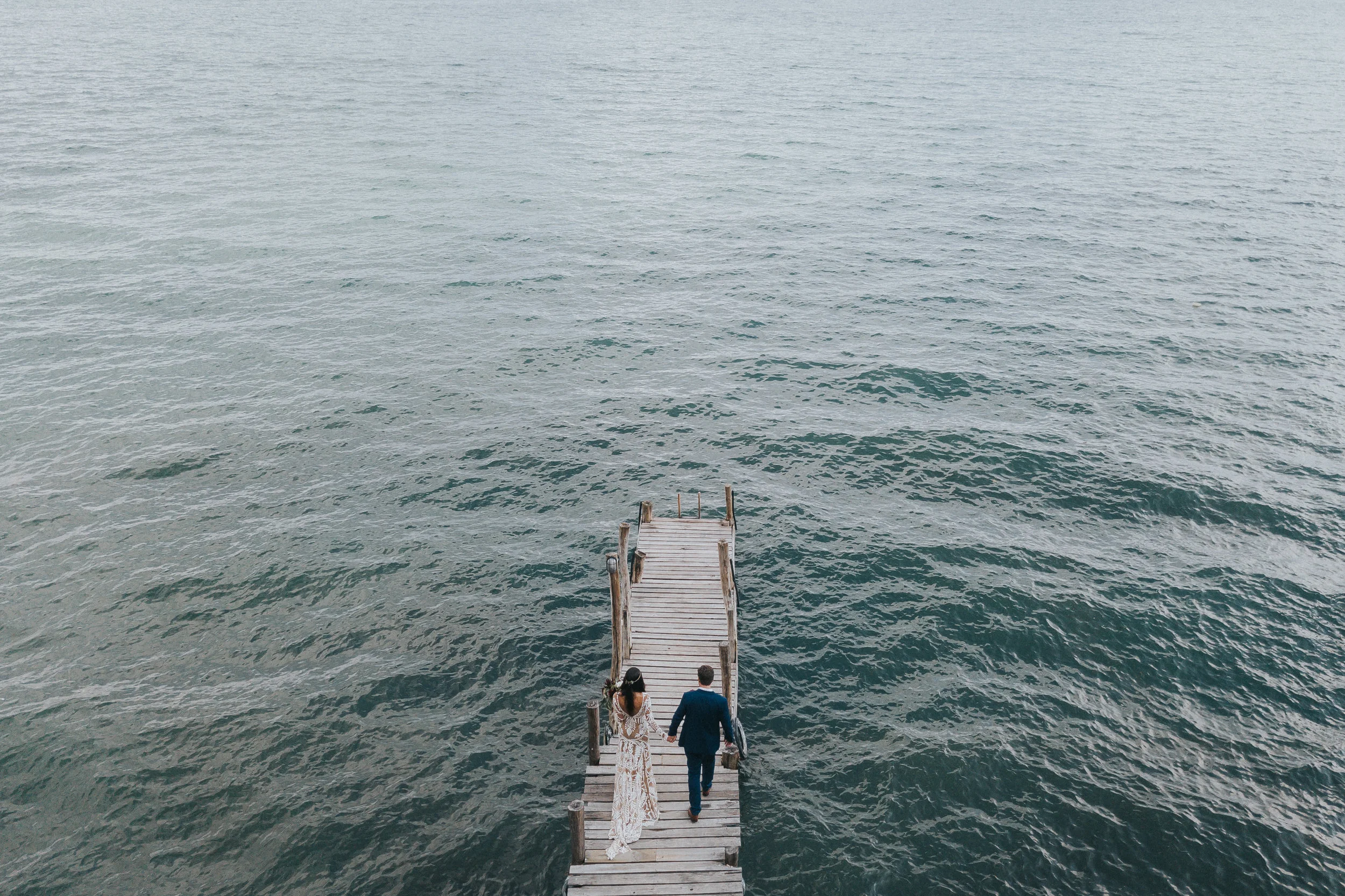 lake atitlan wedding guide: dock portraits