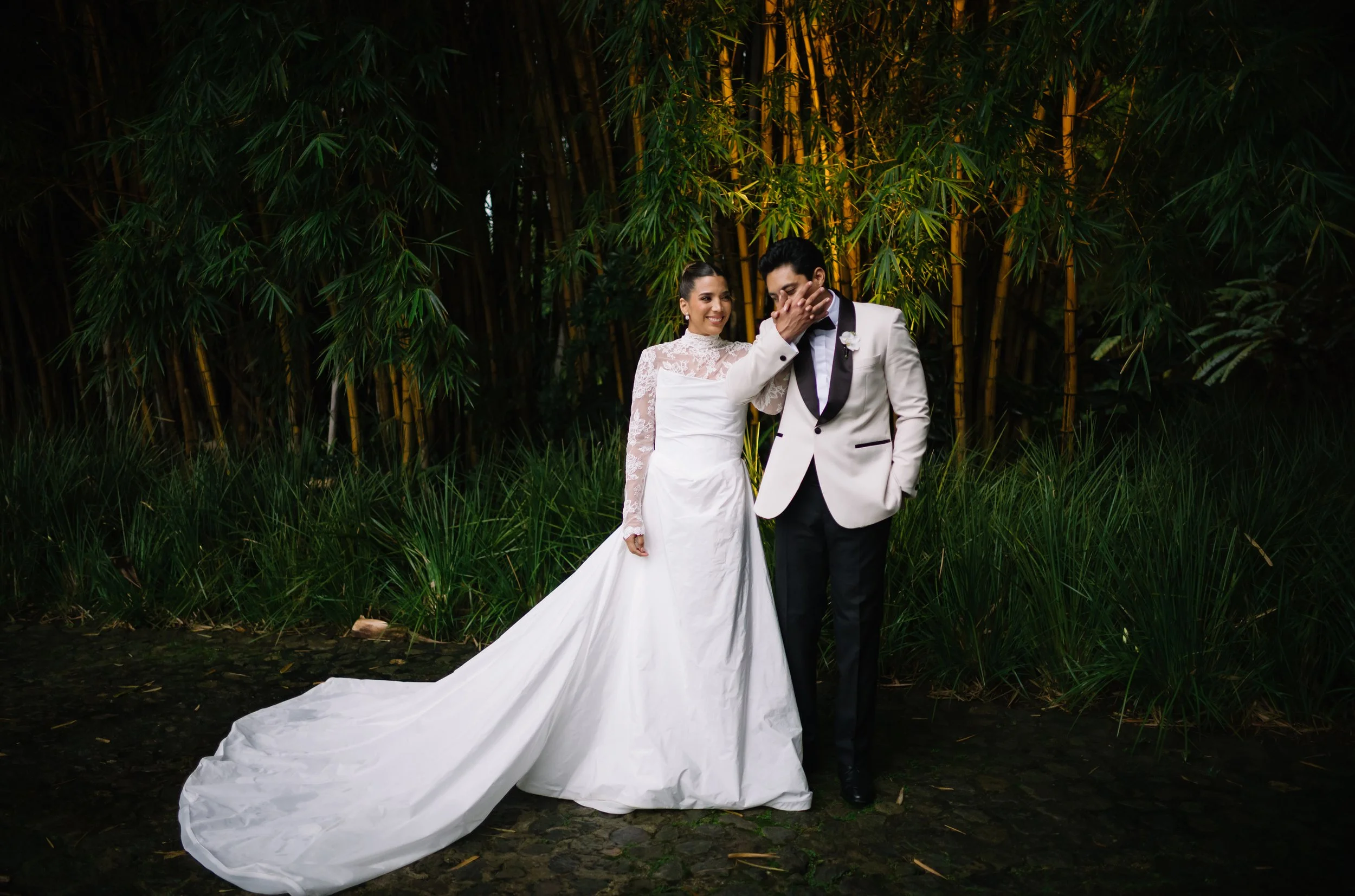 Editorial wedding portraits capturing a luxury destination wedding in Antigua Guatemala.