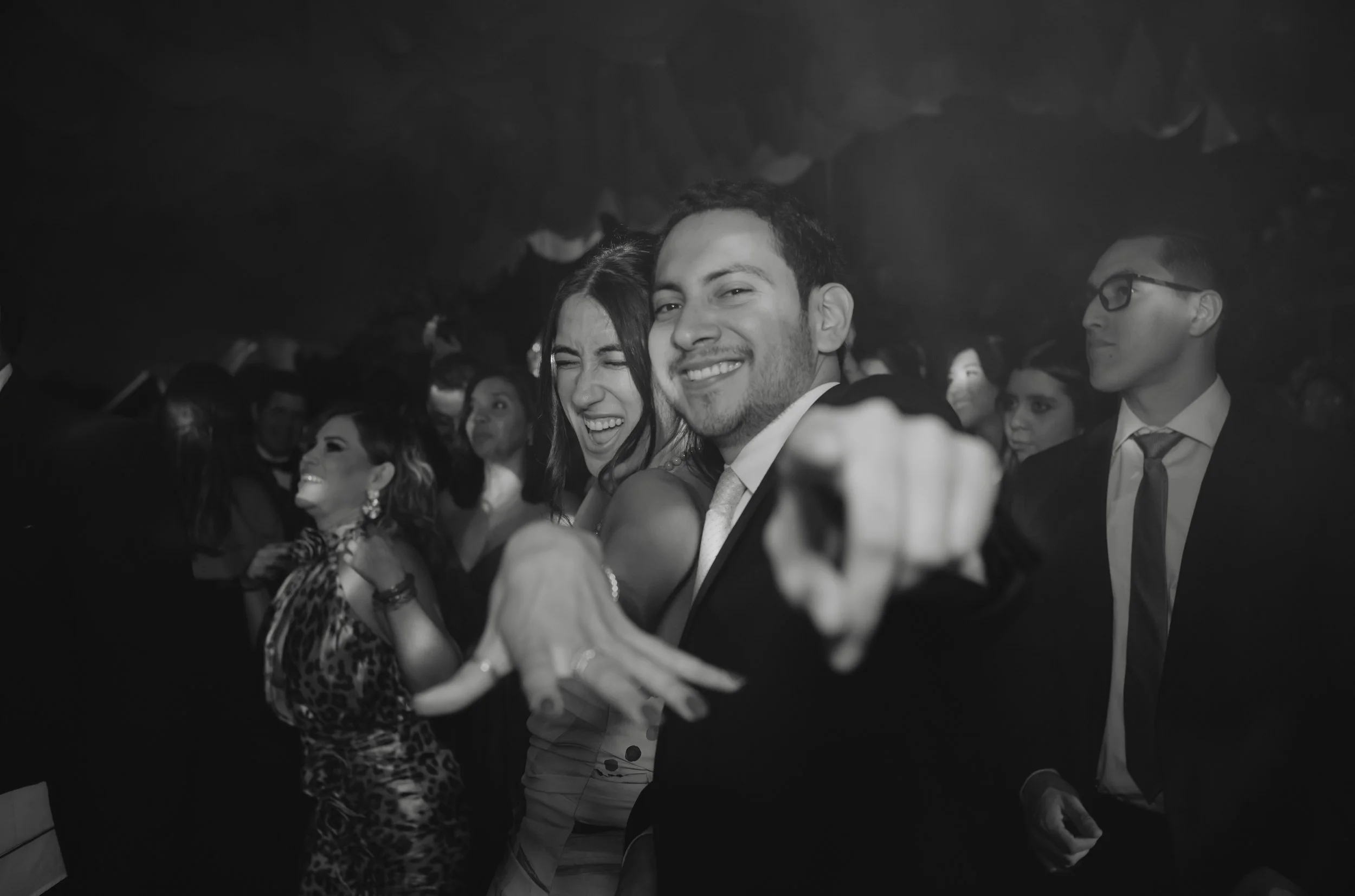 Elegant party reception moments during a luxury destination wedding in Antigua Guatemala, photographed in a documentary style.
