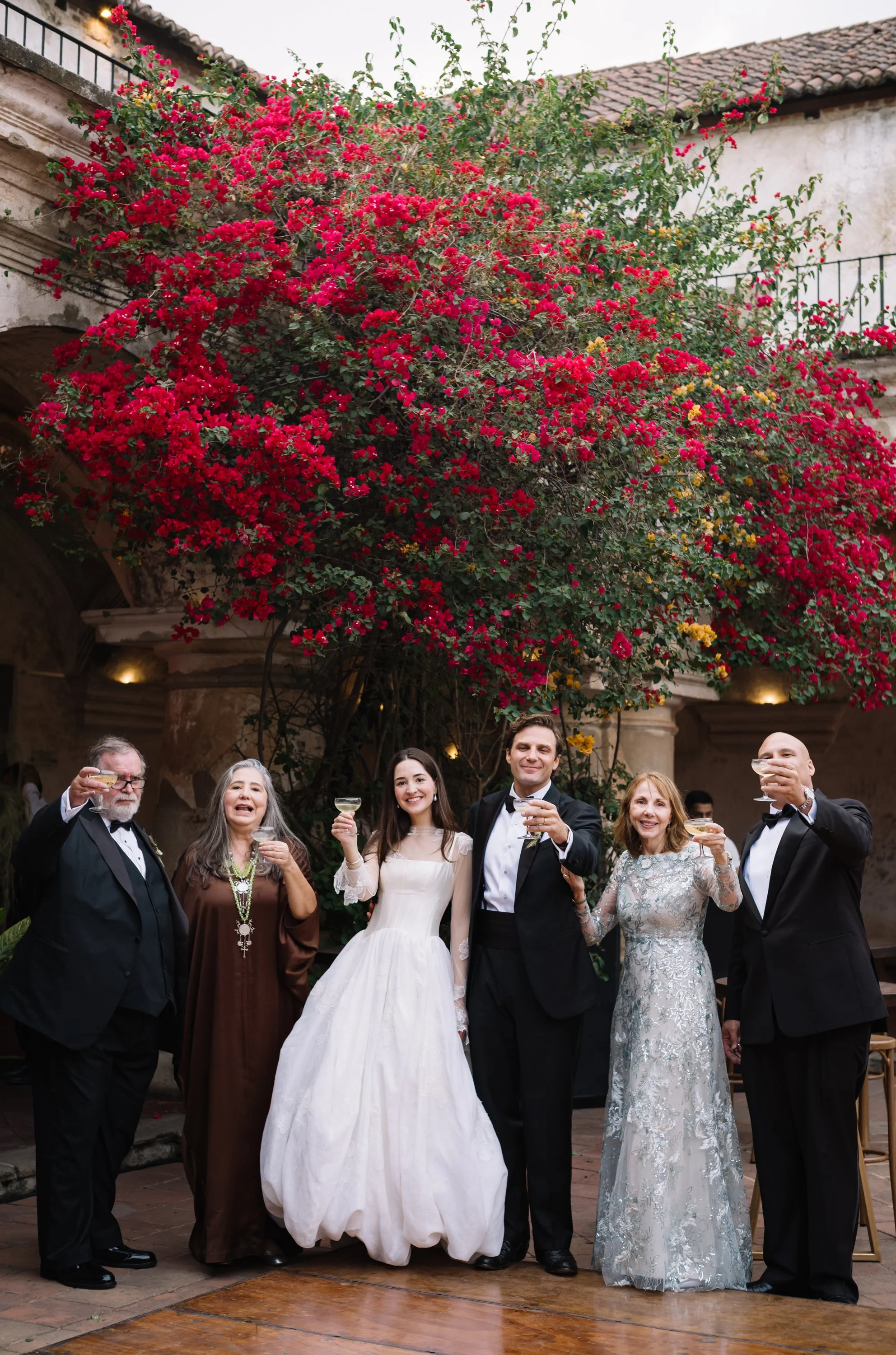 Family portrait at Antigua Guatemala wedding
