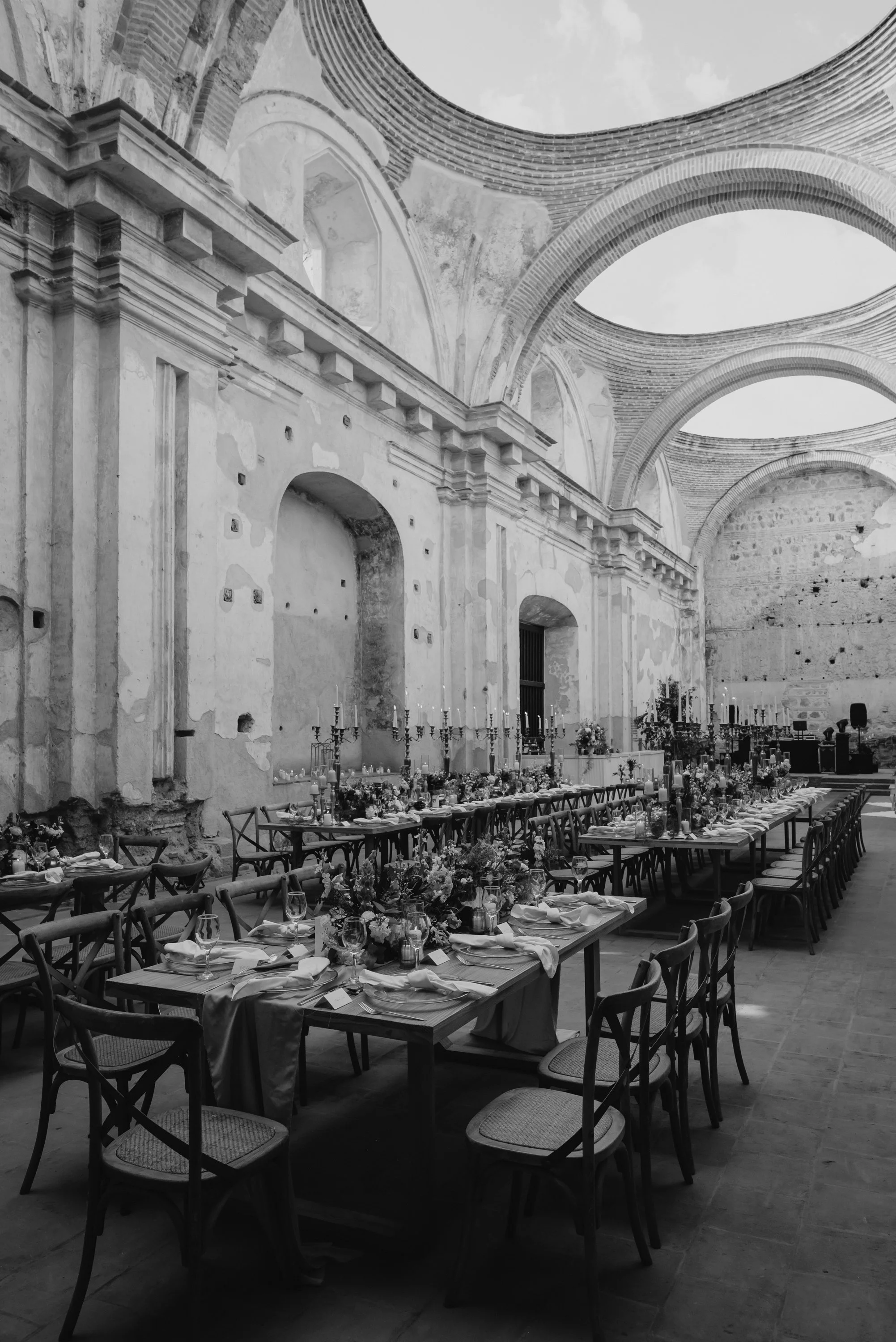 Antigua Guatemala destination wedding photography Santa Clara Reception