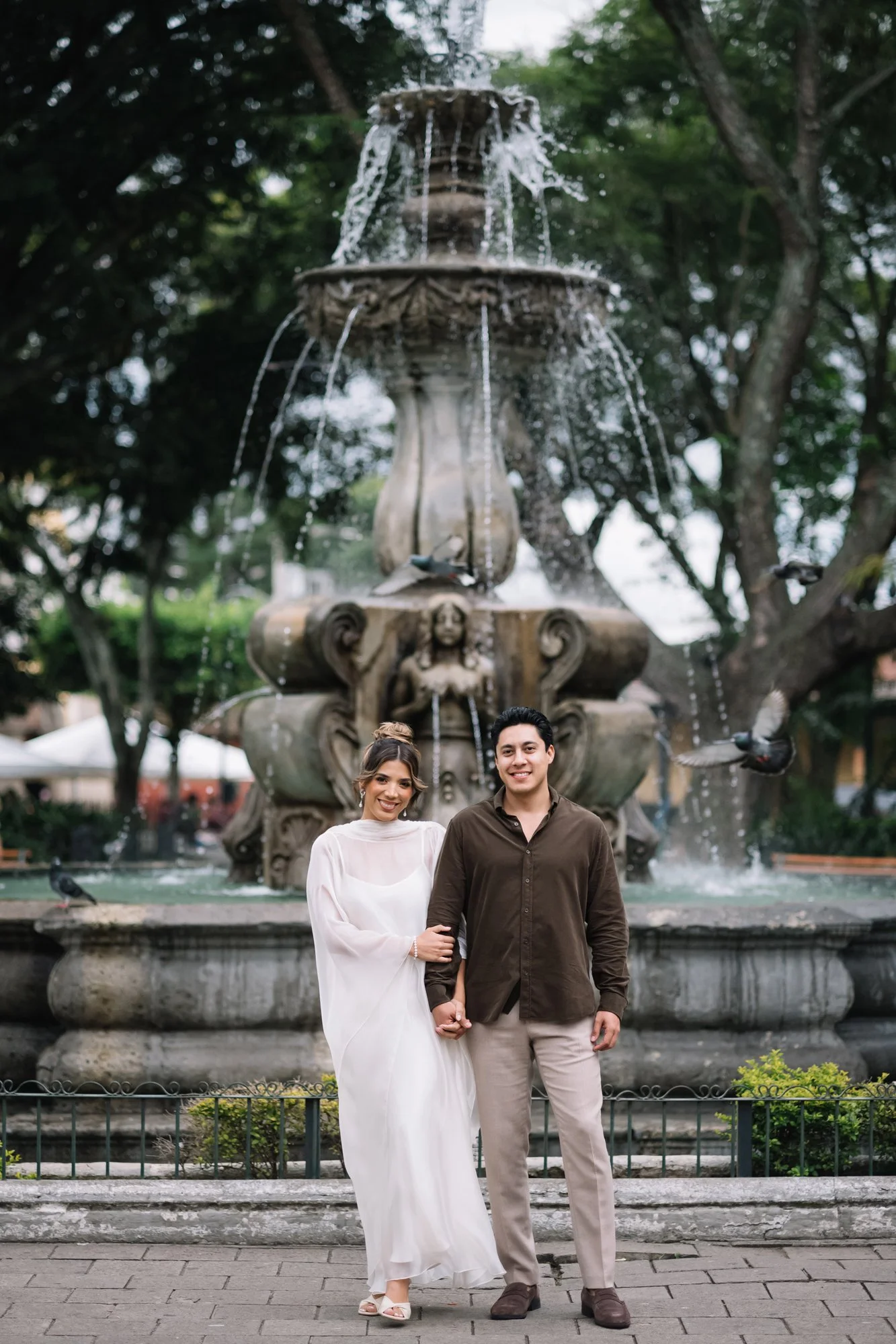 Couples Photography Antigua Guatemala Central Park Wedding Portraits