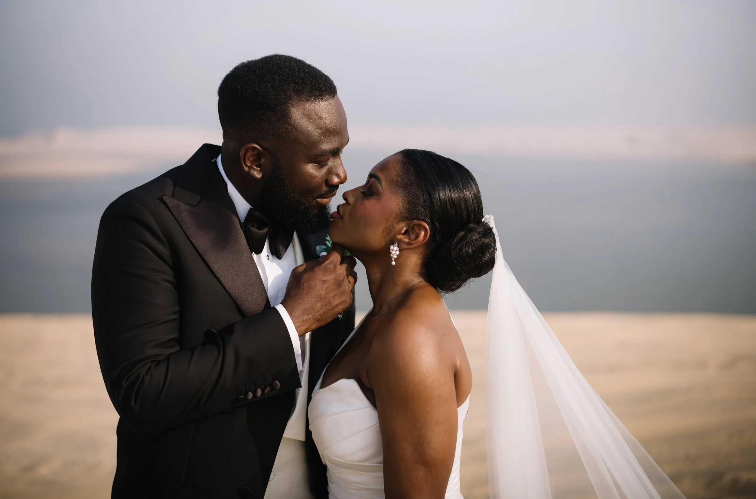 Destination bride and groom photography desert wedding inspiration