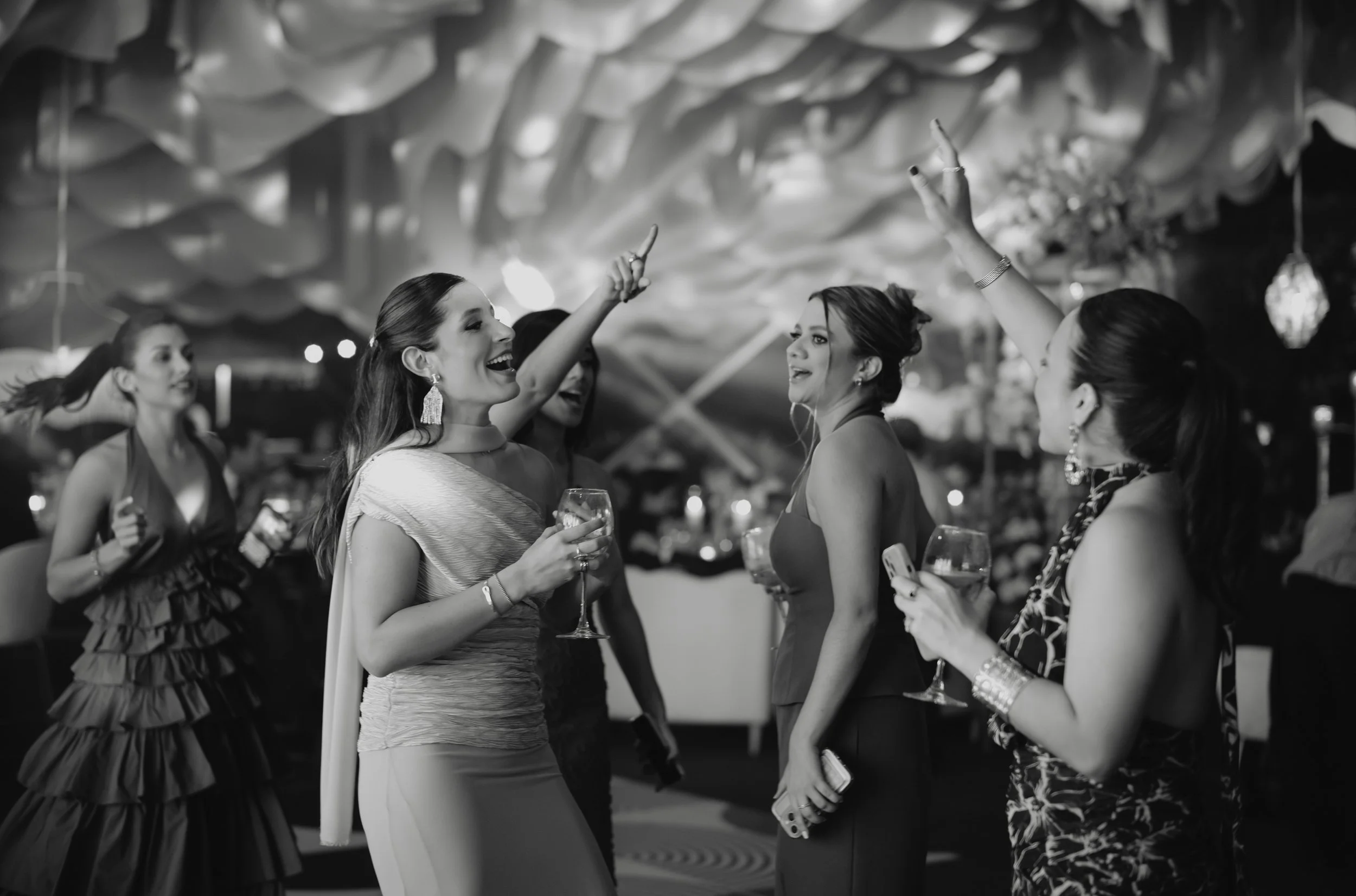 Luxury wedding reception at Villa Bokeh, a Relais & Châteaux wedding venue in Antigua Guatemala.