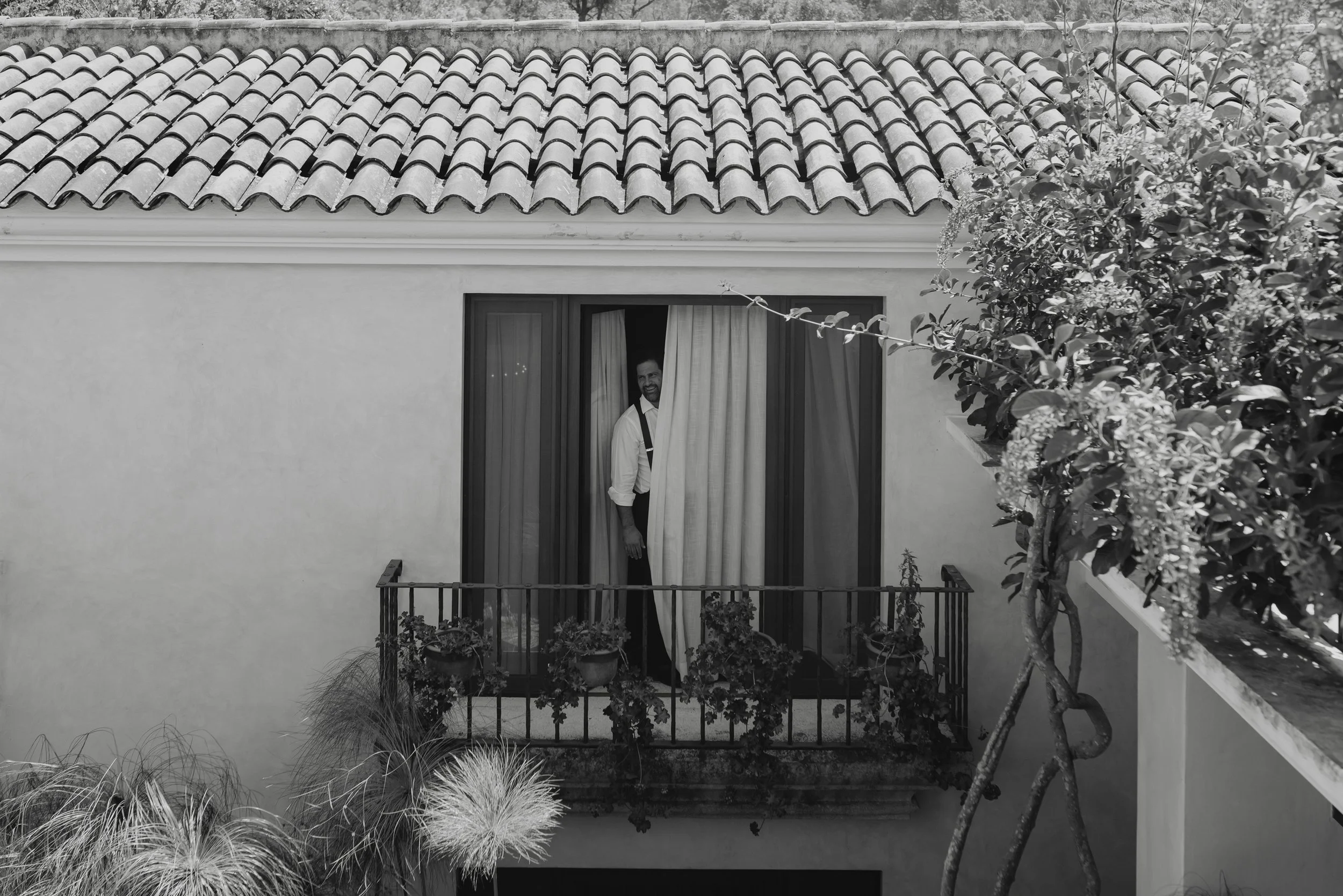 Black and white photography Casa Santo Domingo