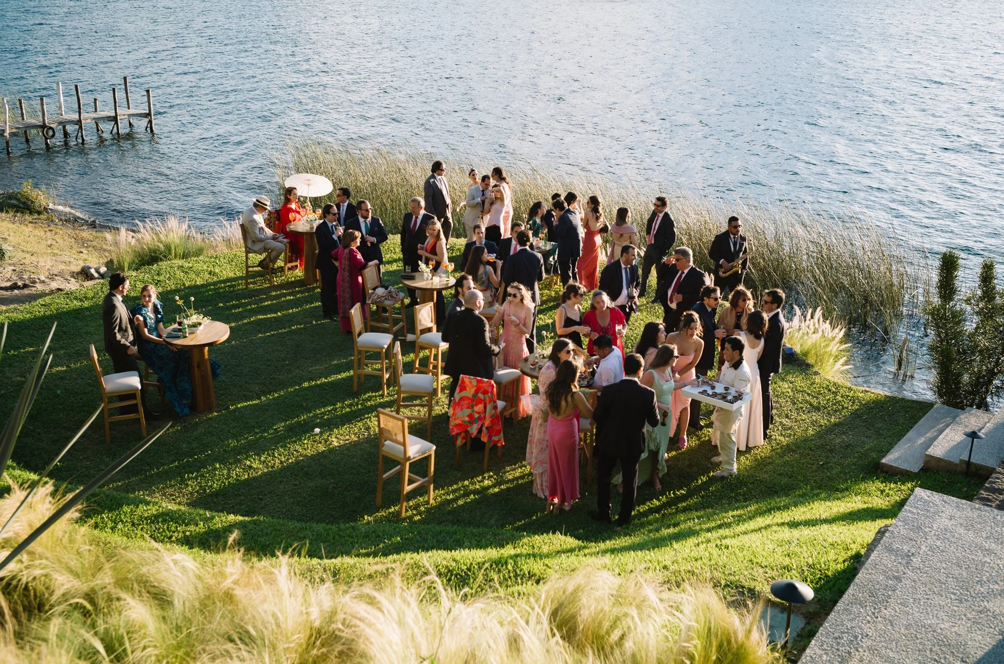 lake atitlan wedding guide: al fresco cocktail hour