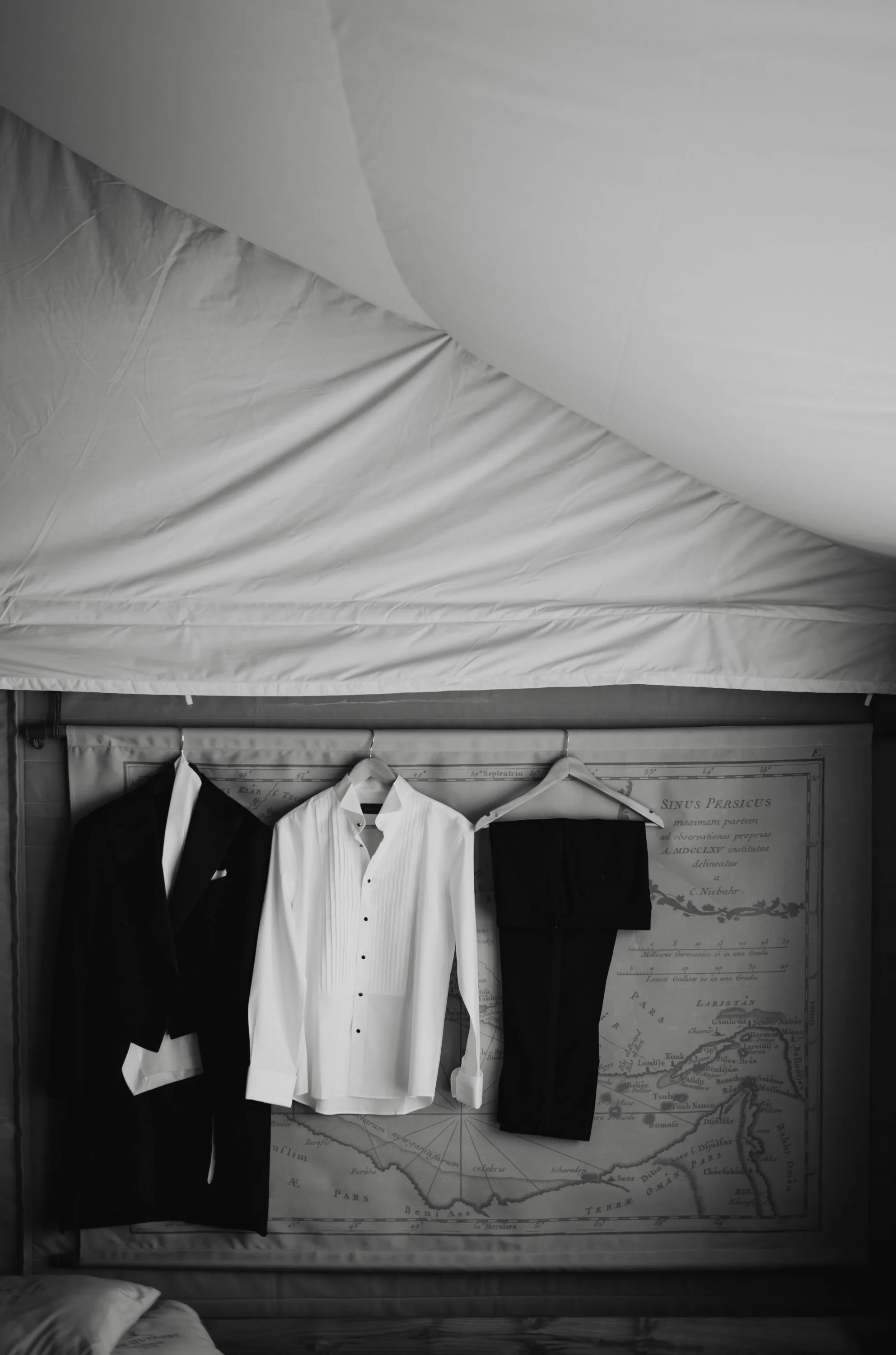 Destination wedding photographer getting ready moment Qatar desert 