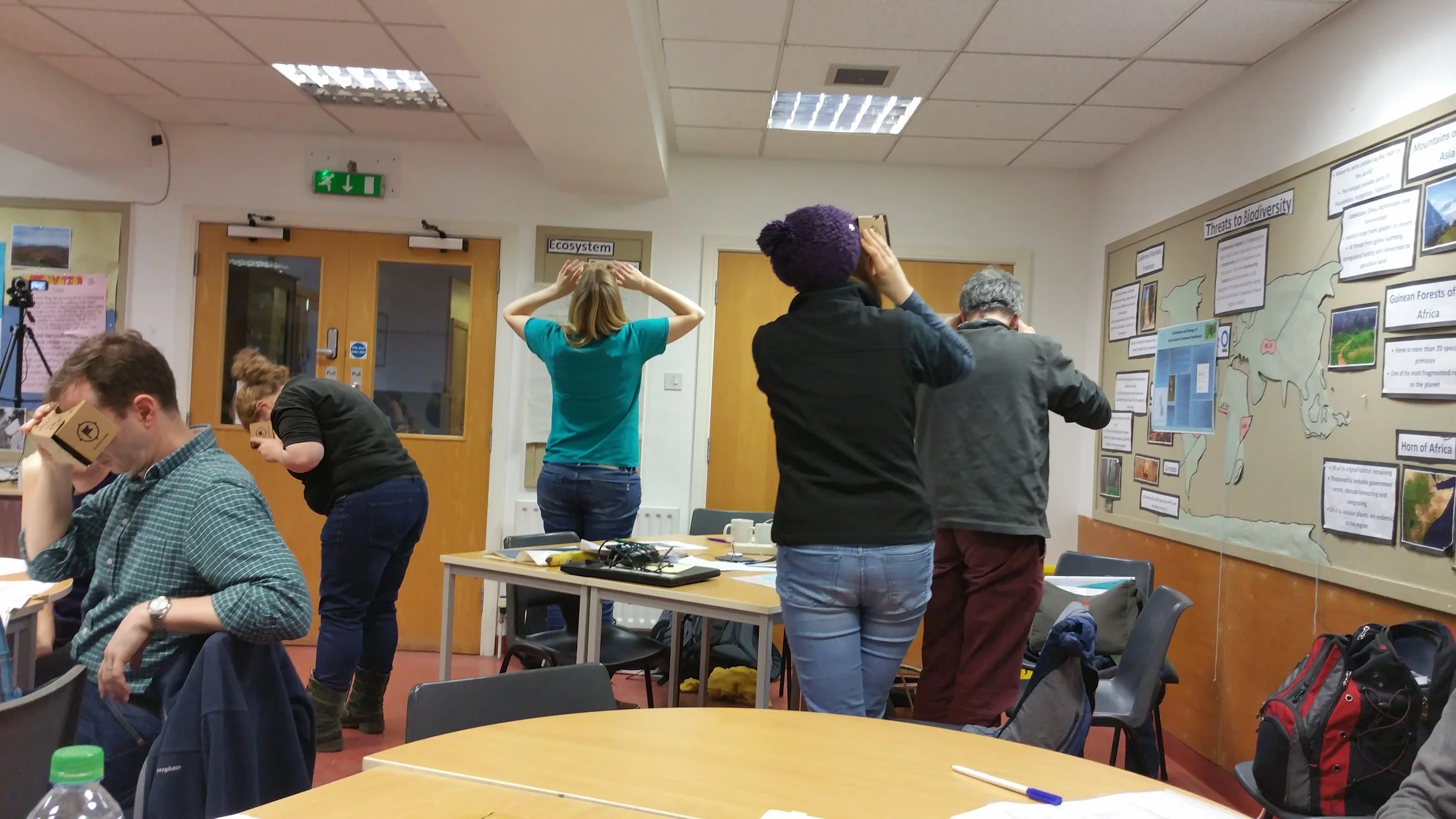 Photo: Smartphone-driven Virtual Reality-based Google Expeditions App workshop