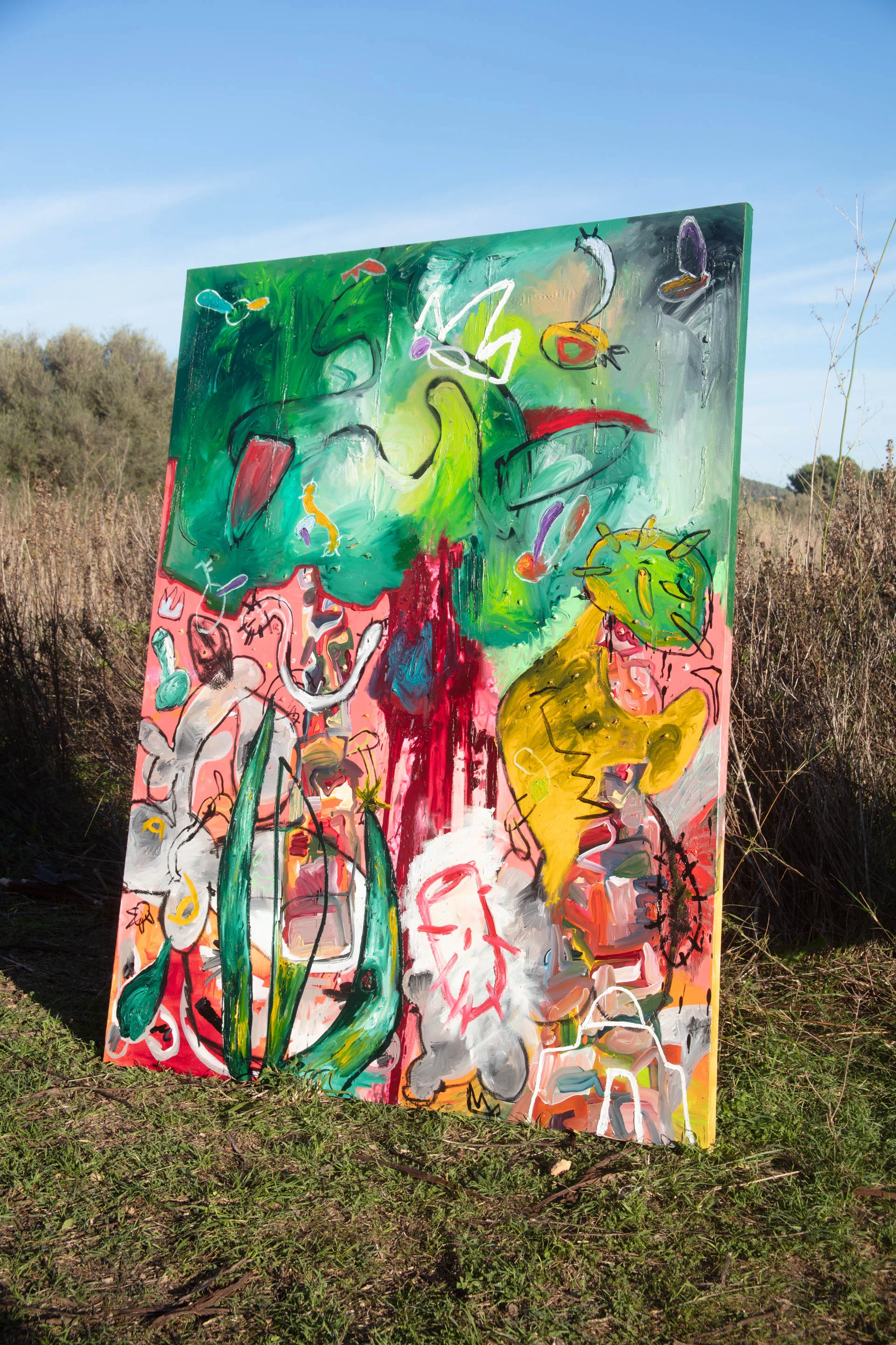 Untitled. 44 by 64 inches. Oil and Acrylic on canvas.