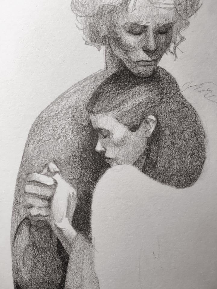 Continuing to flesh out the structure. Establishing the focal point.