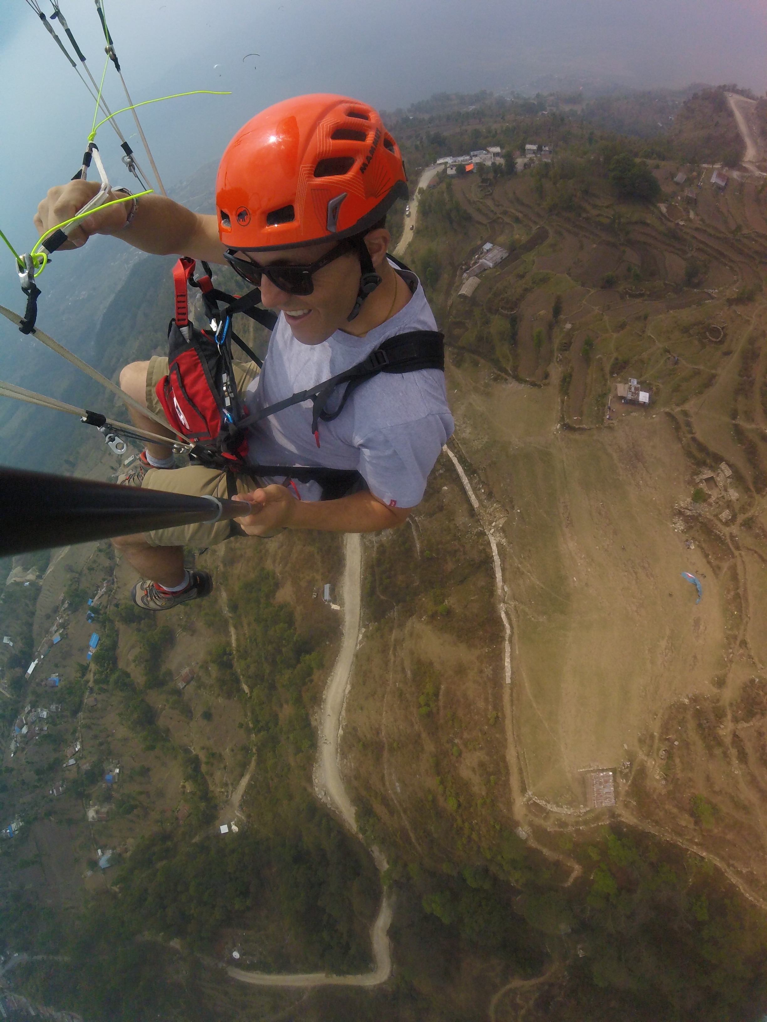 Paragliding over Sarangkot, the launch above Pokhara