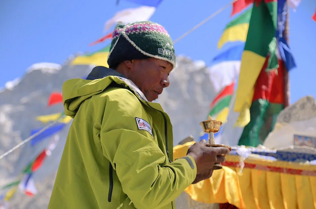 Puja at base camp