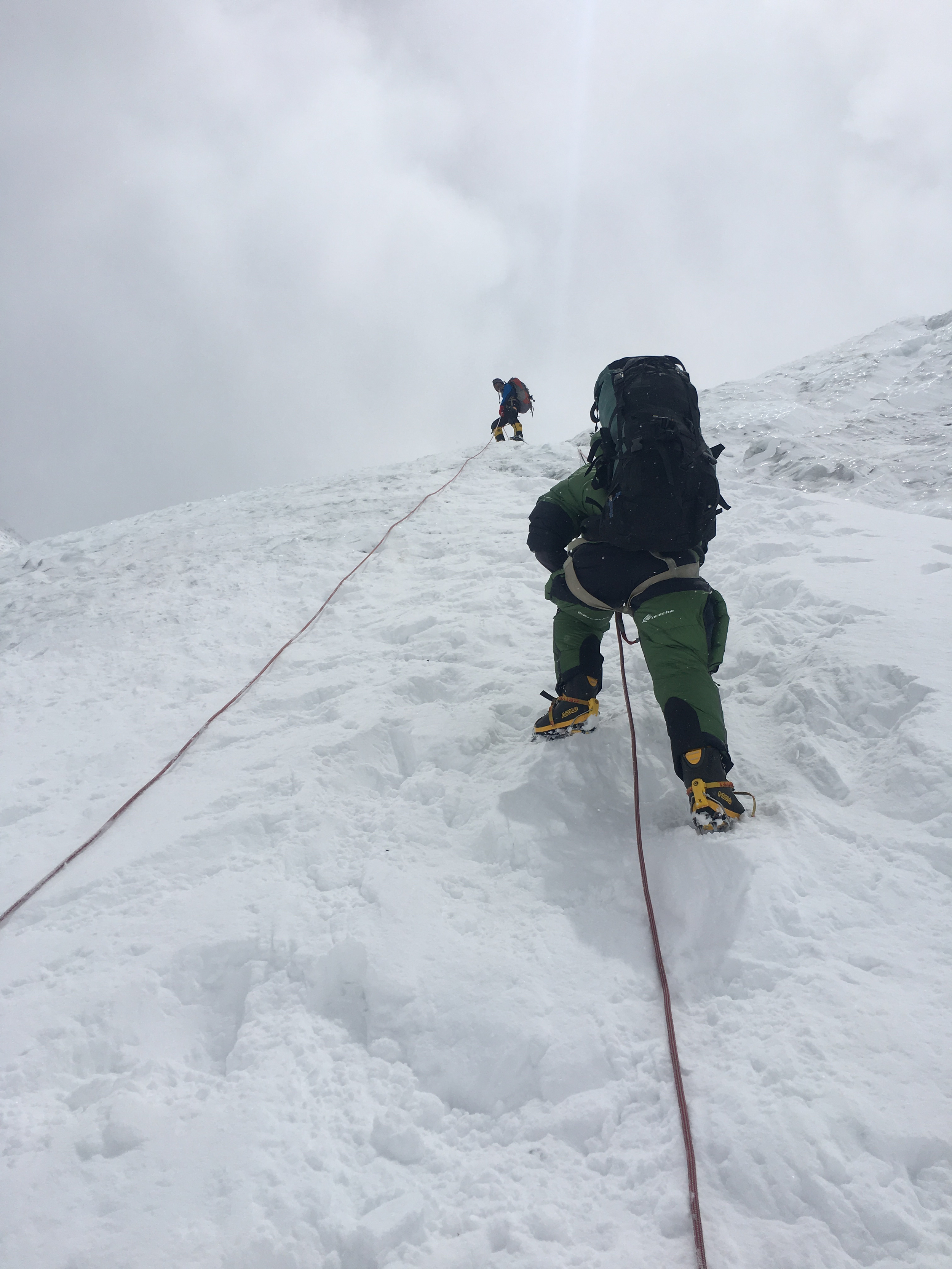 Climbing on the Lhotse Face