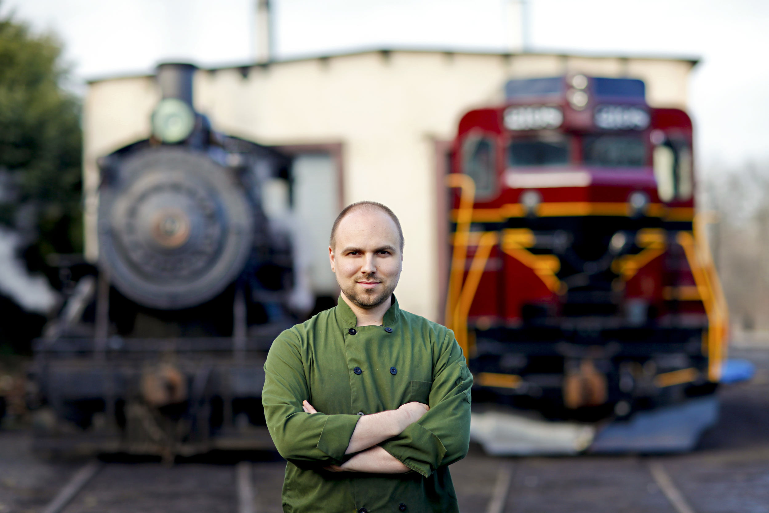Chef Ross and our neighbor, the New Hope and Ivyland Railroad