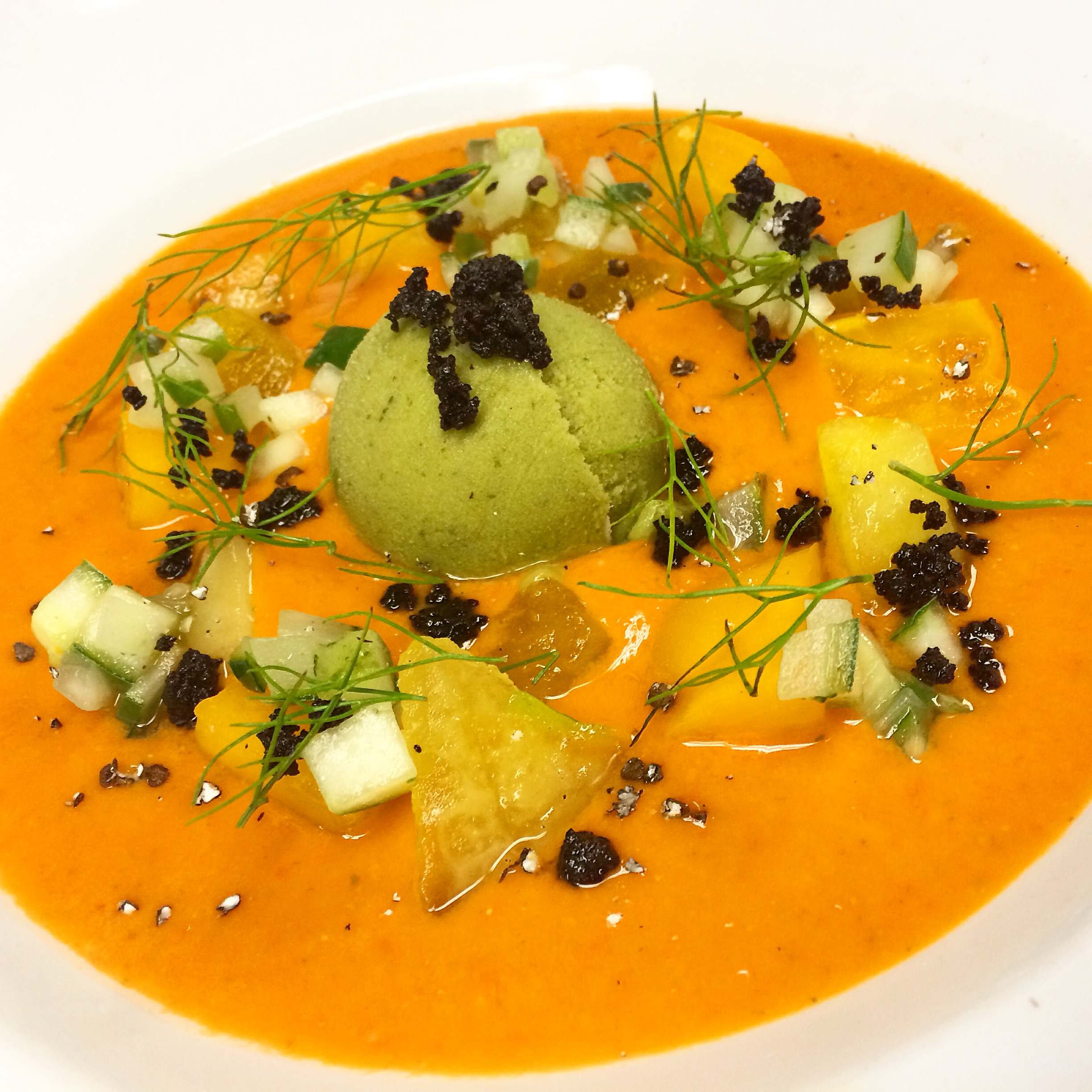 heirloom tomato gazpacho