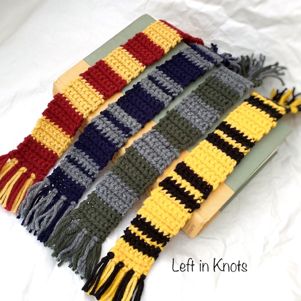 Hogwarts House Colors Crochet Bags