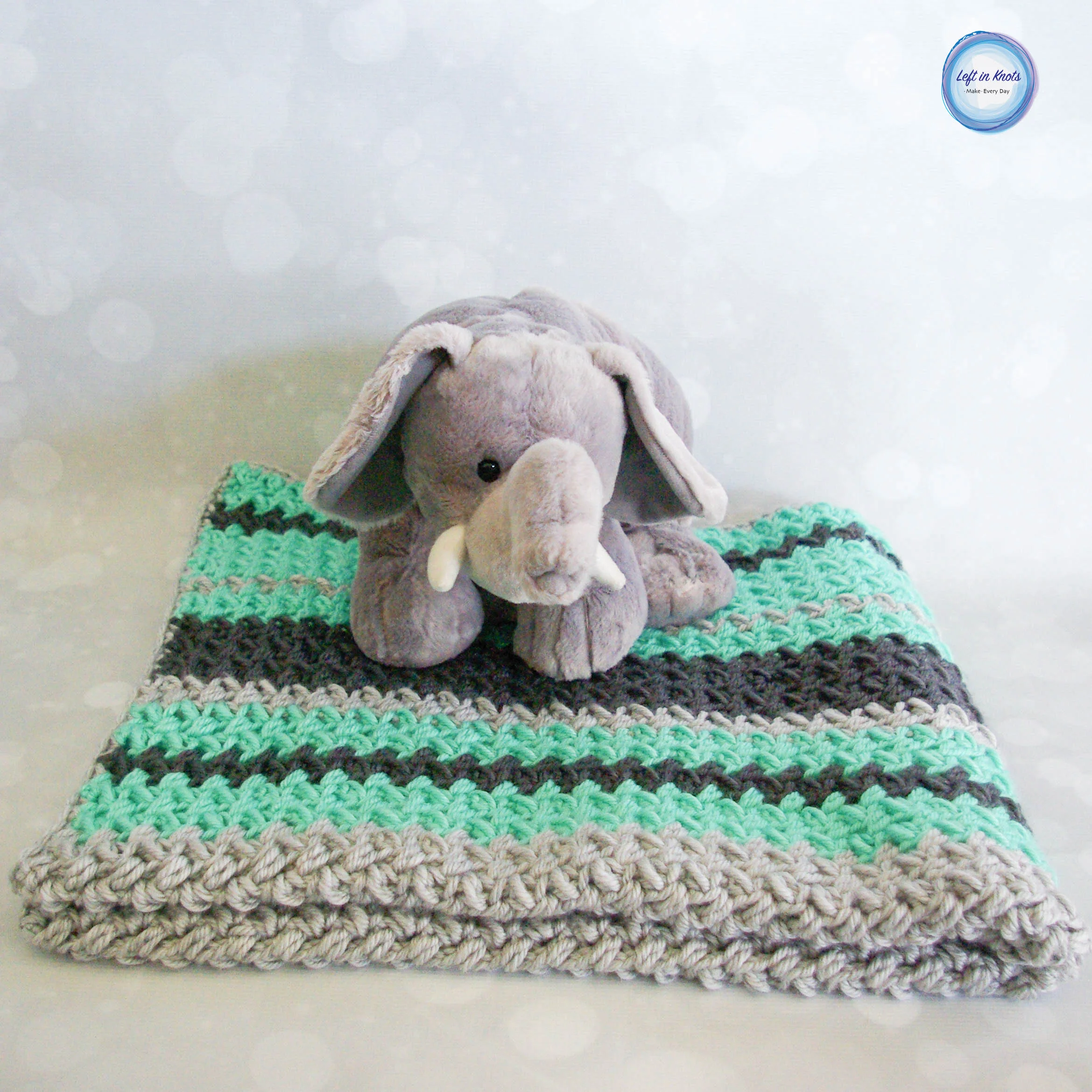 This crochet baby blanket uses a variation of the bean stitch called the mini-bean or baby bean stitch to produce all that yummy texture you see there! And guess what? I have a video tutorial to get you started with this project if you need it!